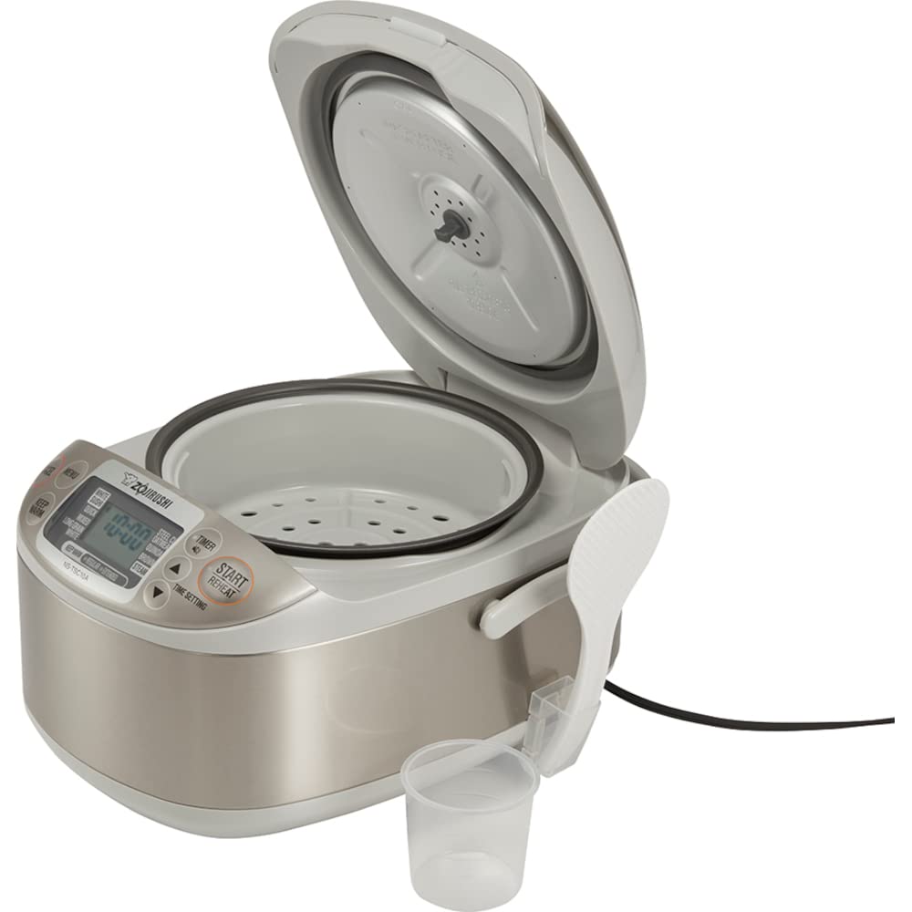 Zojirushi Micom 10 Cup Stainless Steel Rice Cooker And Warmer