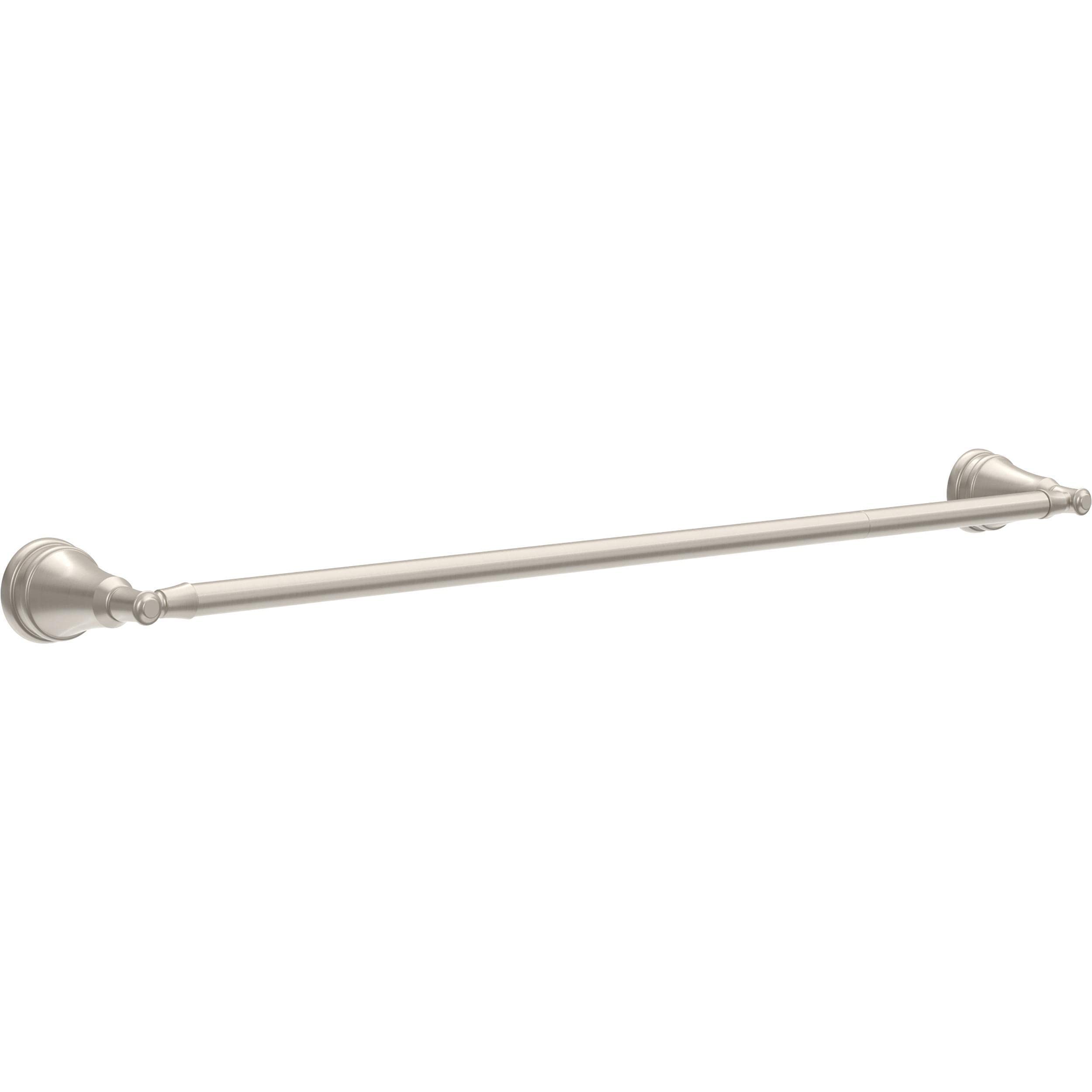 Delta Mylan (1-Pack) 18 w/ 6 Extender Towel Rack for Bathroom SpotShield Brushed Nickel Extendable 18-24 Towel Bar for Bathroo