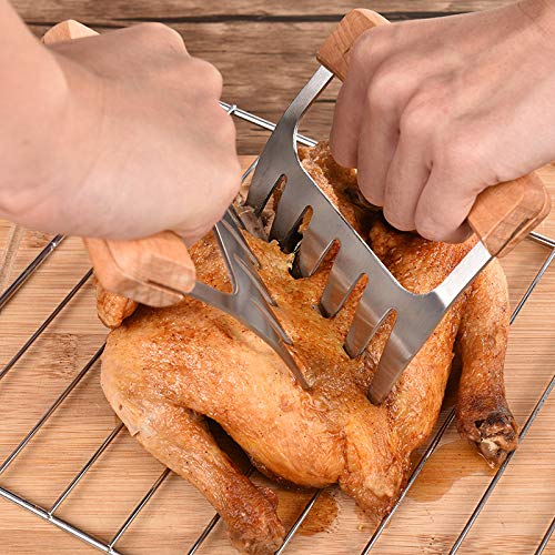 Grillmatic - Meat Shredder Claws - Professional, Stainless Steel, Easy To Use, Lightweight, Heat Resistant Claws For Pulling, Sh