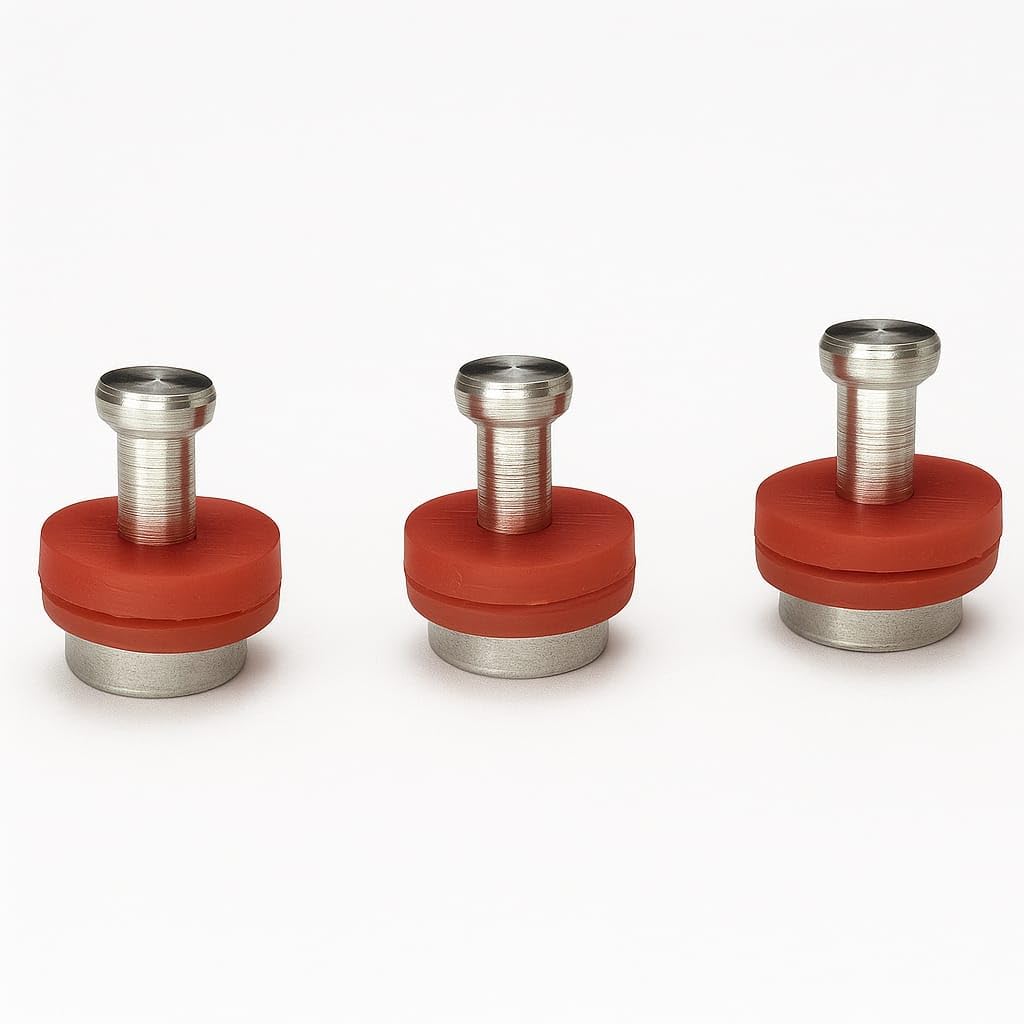 Stainless Steel & Aluminium Pressure Cooker Safety Valve Replacement Parts | Red Gasket Seal | 3Pack | 2L12L Compatible Cooker