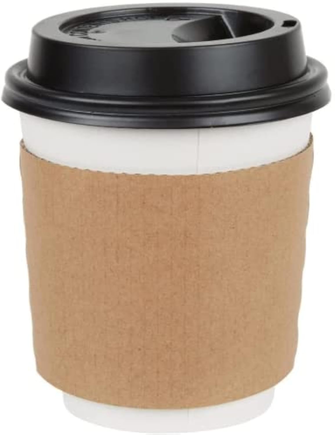 Perfect Stix Coffee Sleeves Fits, 10 Oz. - 20 Oz. Cups (Pack Of 50), Natural Kraft. Insulated For Hot Cups