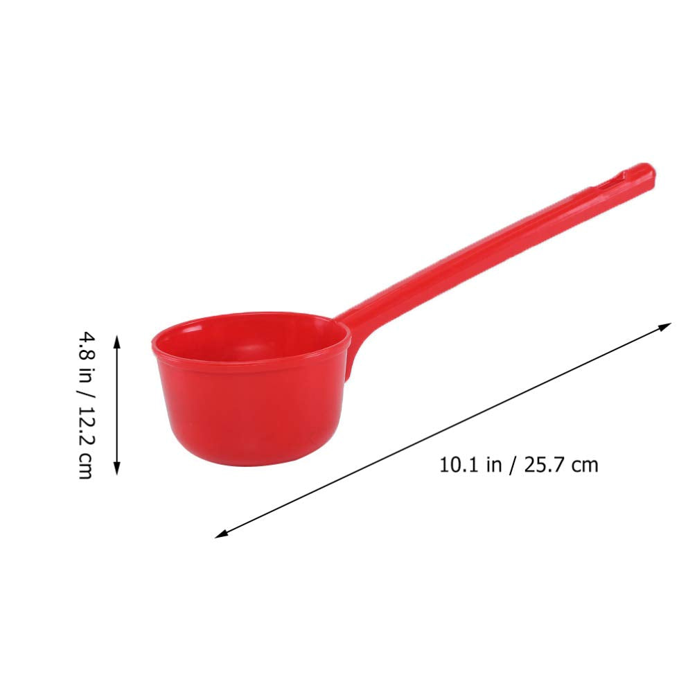 Sherchpry Plastic Ladle 10 Inch Plastic Water Ladle, 3Pcs Long Handle Water Ladle, Bathroom Water Scoop Cup, Bathing Ladle Conta
