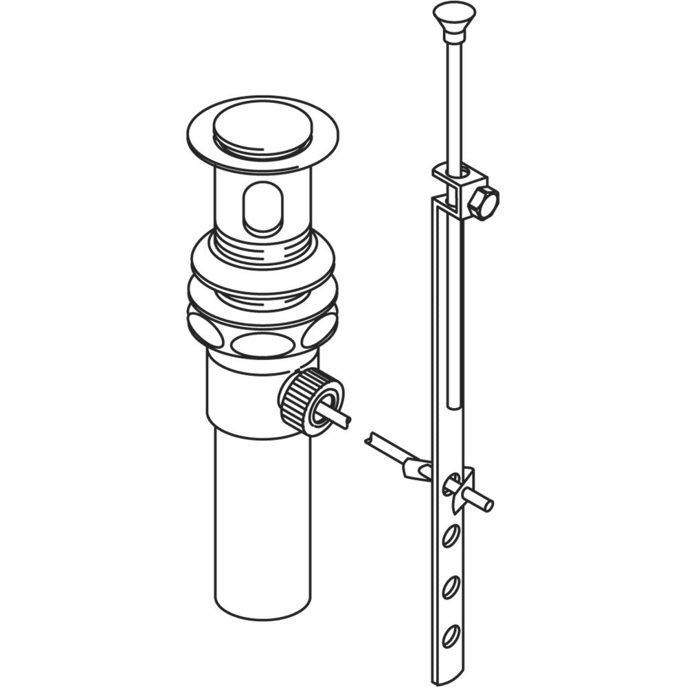 Moen 104770 Commercial Pop-Up Waste Kit, Chrome