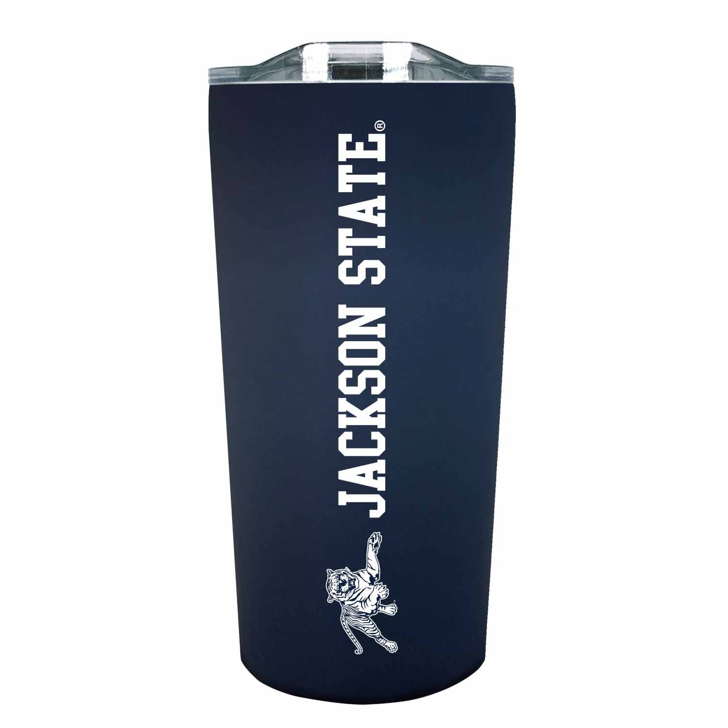 Campus Colors NCAA Stainless Steel Tumbler perfect for Gameday - 18 oz - Double Walled - Keeps Drinks Perfectly Insulated (Jacks