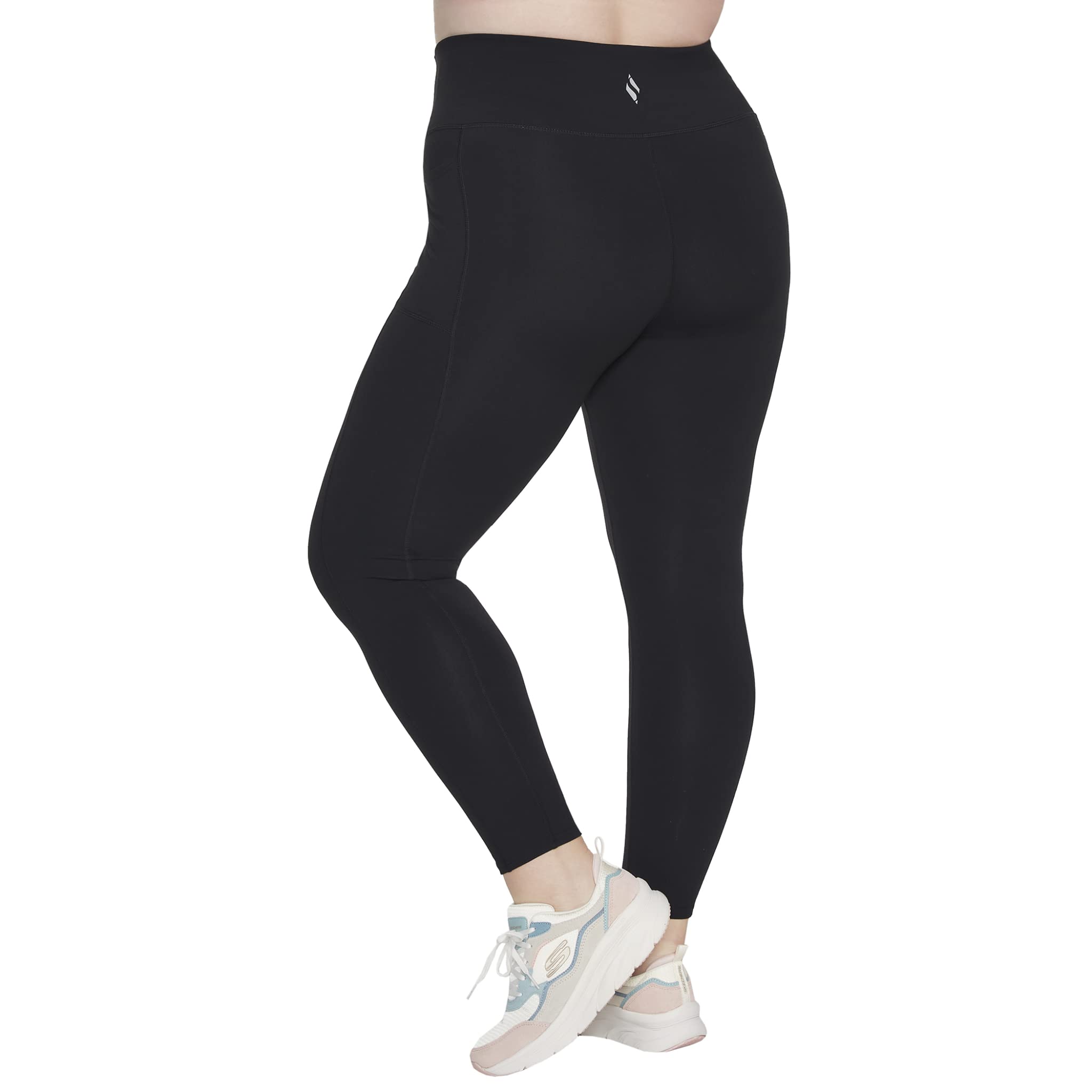 Skechers Womens Go Walk High Waisted Legging, Black, X-Large