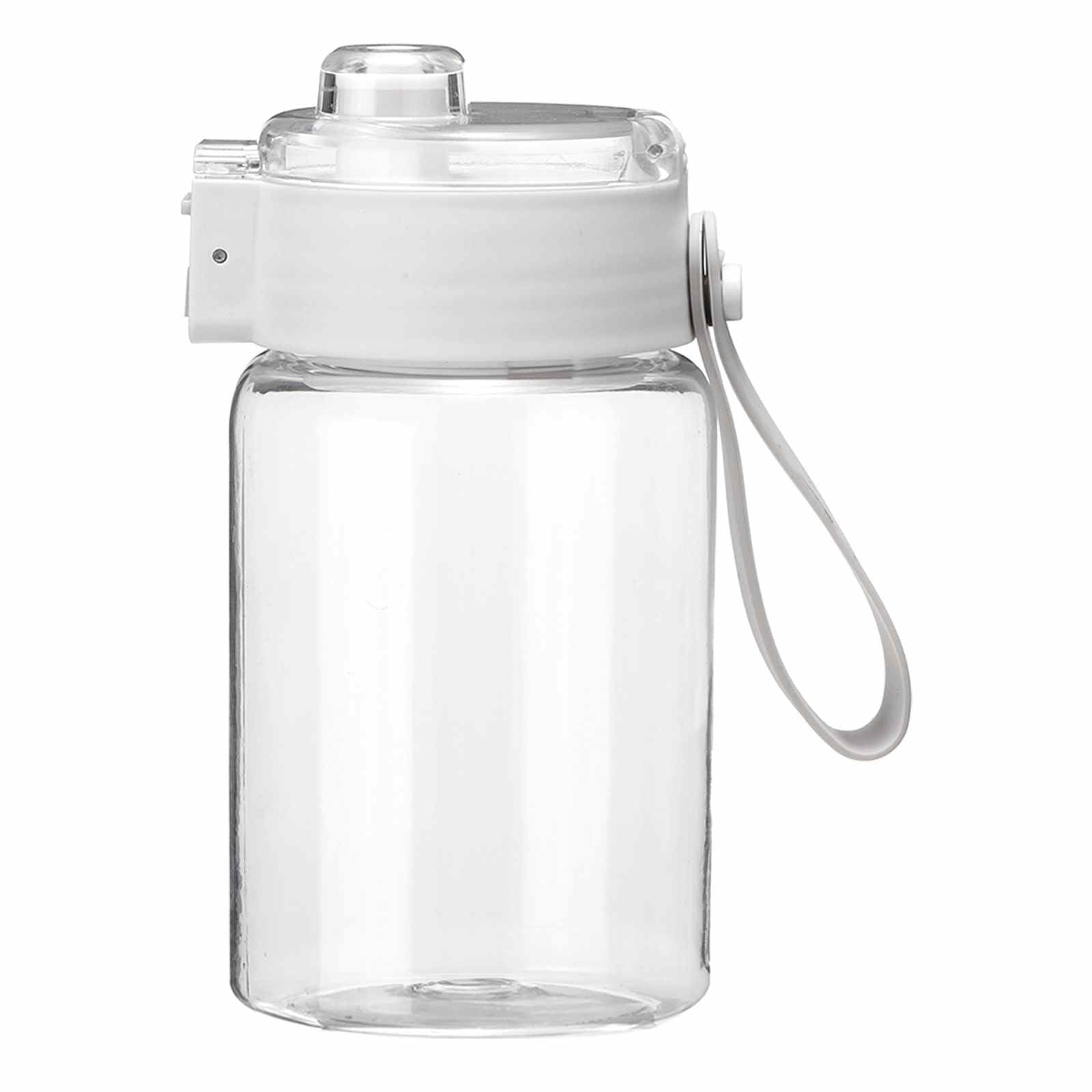 HARFINGTON Water Bottle 12 oz Plastic LeakProof Sports Water Bottle with Wide Mouth & Carry Handle for Gym Camping Cycling Trav