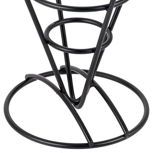 G.E.T. 4-61640 5    Dia. Black Metal Cone French Fry Holder, Iron (Qty 1)