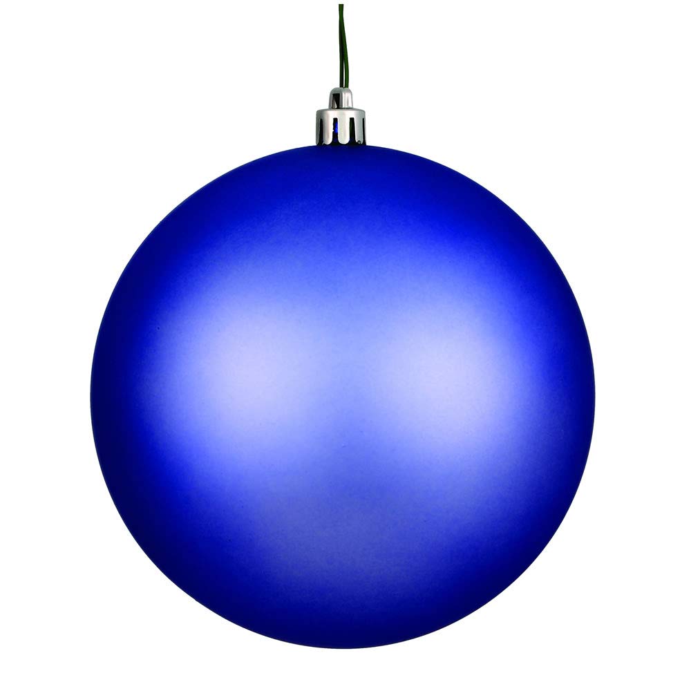 Vickerman 4.75 Periwinkle Matte Ball Ornament, 4 per Bag