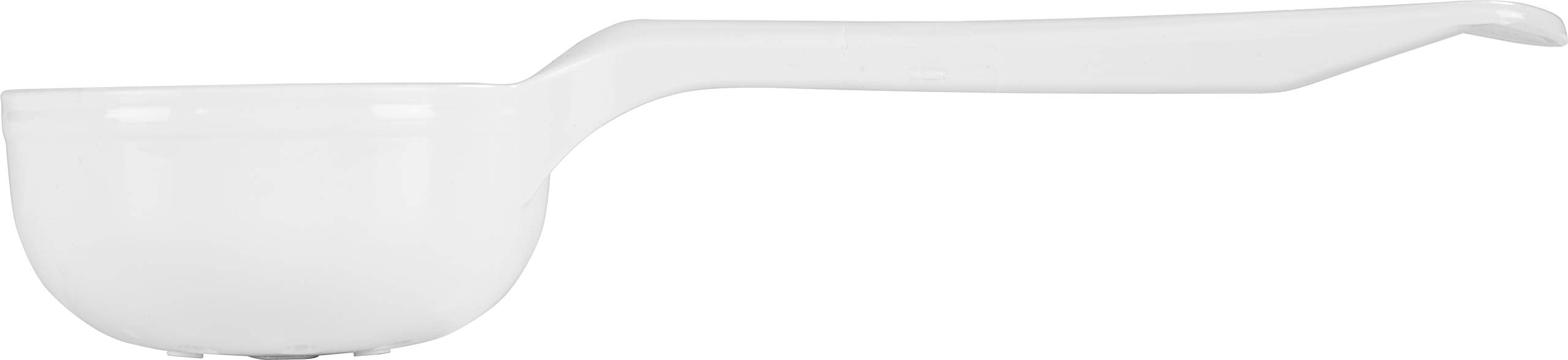 Carlisle Foodservice Products 492702 Perforated Short Handle Portion Control Spoon, 3.0 Fl Oz, White