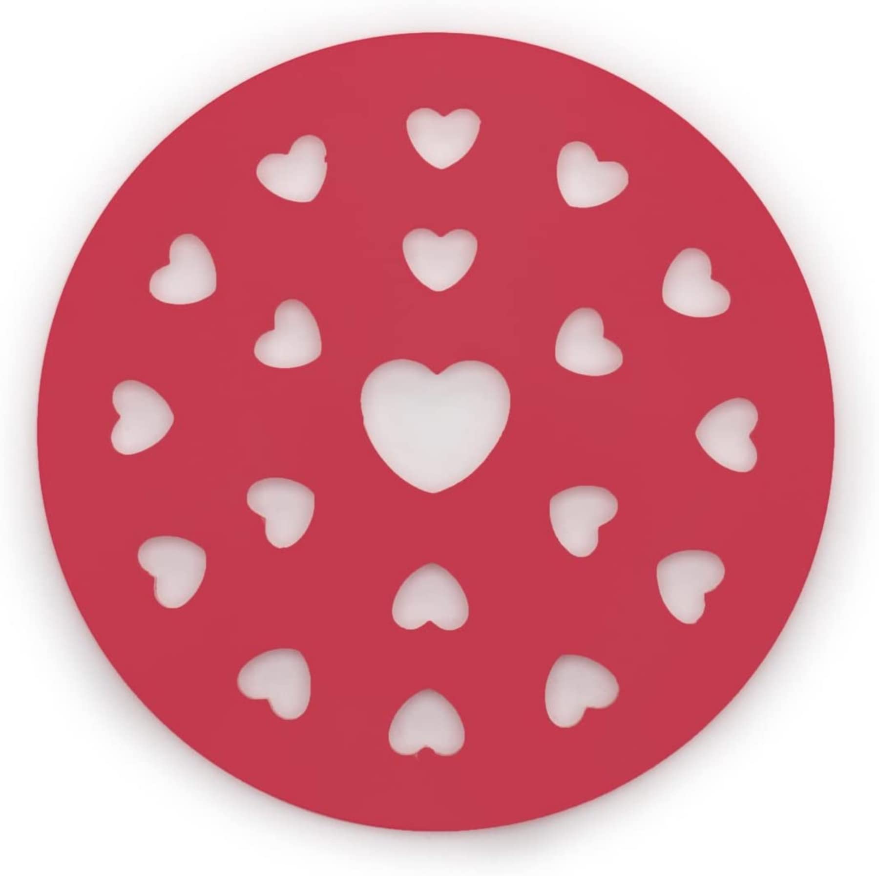 Fox Run Heart Pie Top Cutter, Plastic, Red 9.75 X 9.75 X 0.5 Inches