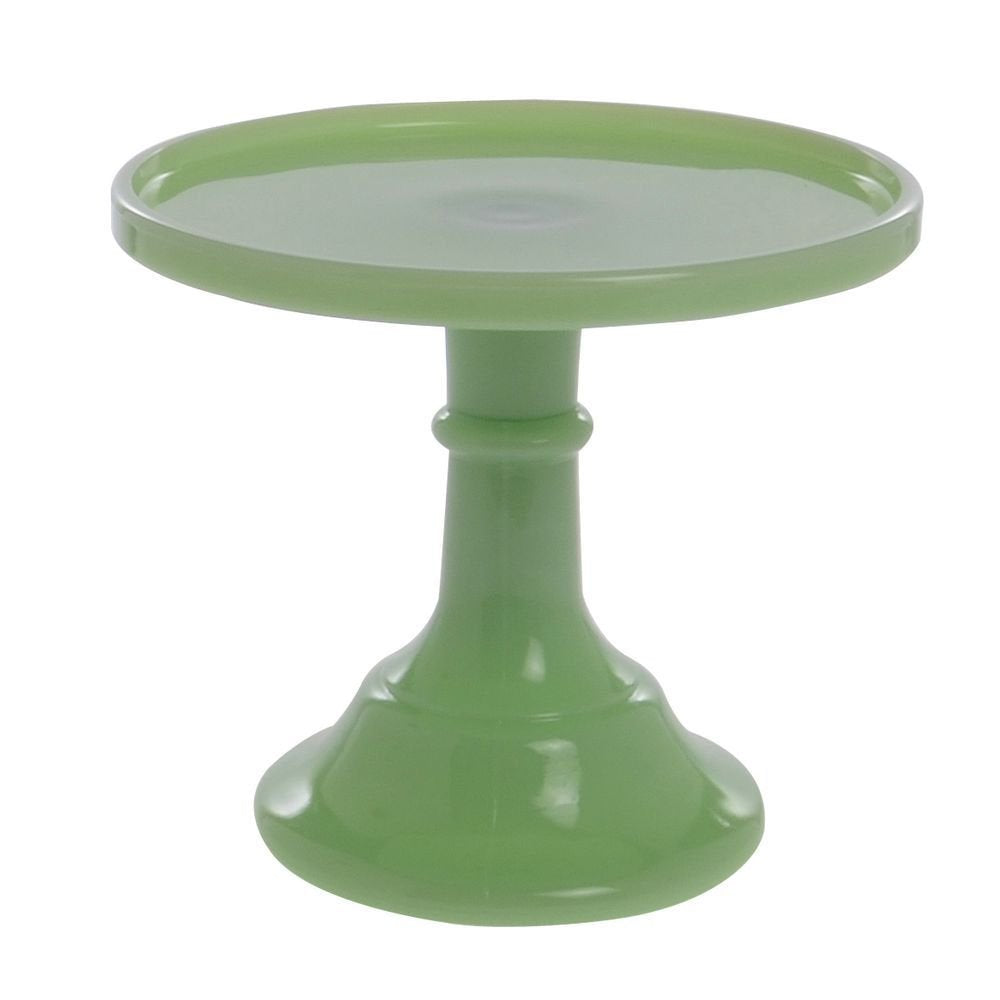 Jadeite 6'' Glass Cake Stand - By Mosser Glass
