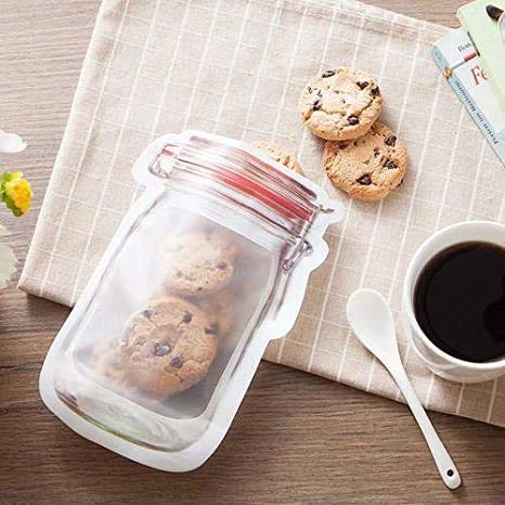 Parc Jar Bottles Bags, Jar Pouch For Food Storage Bag Jar Pouch For Fridge Ziplock Bags Reusable Airtight Seal Storage Bags Leak