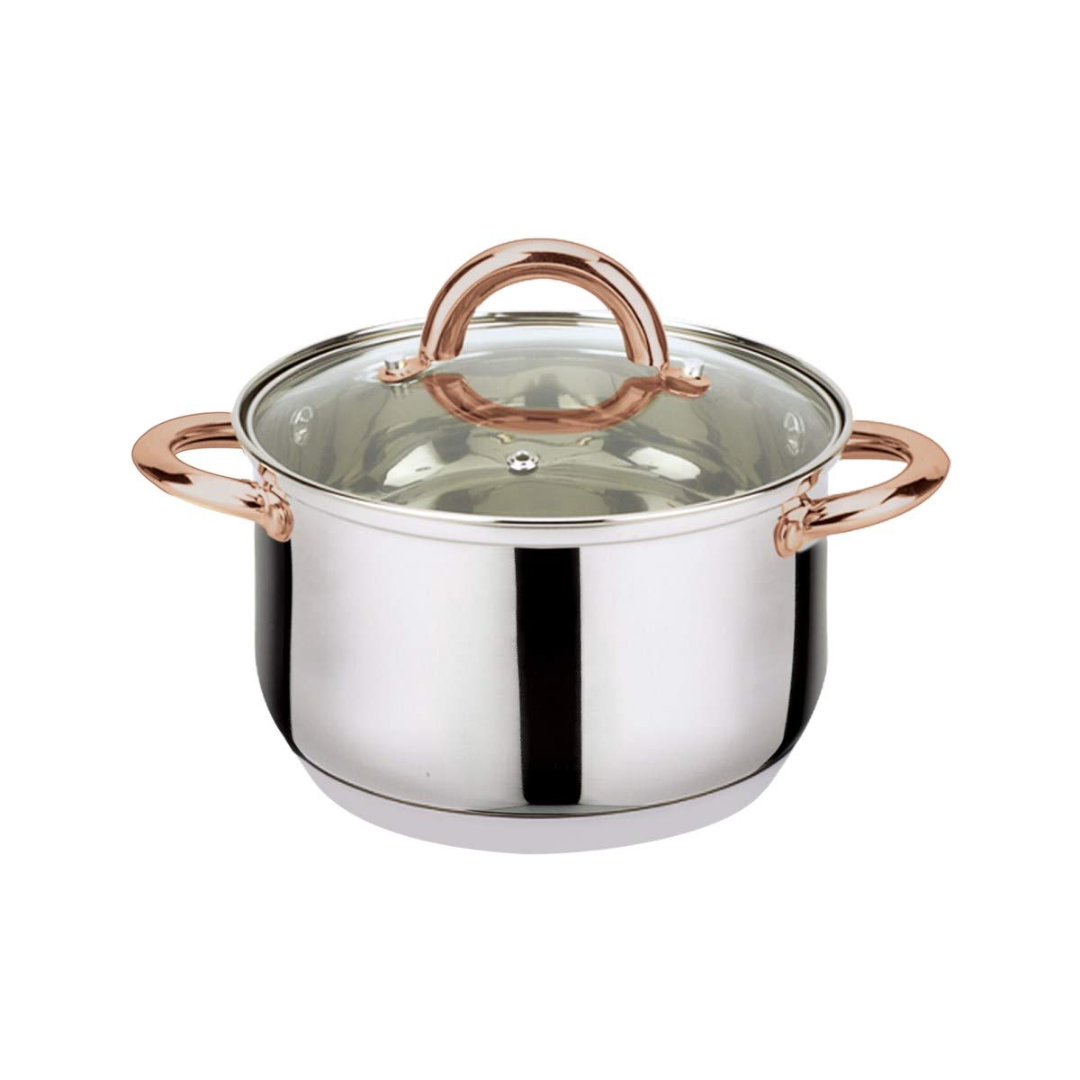 American Dream 6-Piece Stainless Steel Casserole Set Pots and Lids