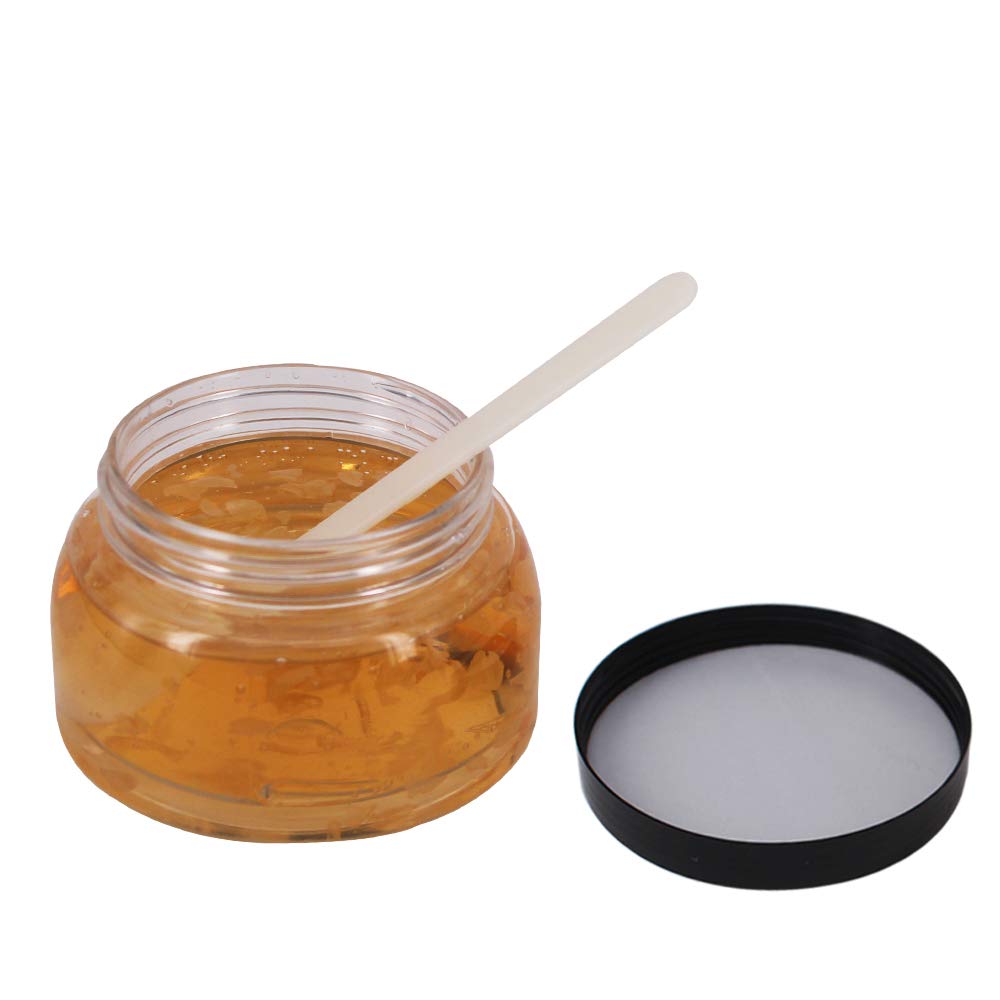 Zmybcpack 12 Pack 7.7 Oz Clear Plastic Jars With Lids, A Spatula, A Pen & Labels -Refillable Round Low Profile Containers/Plasti