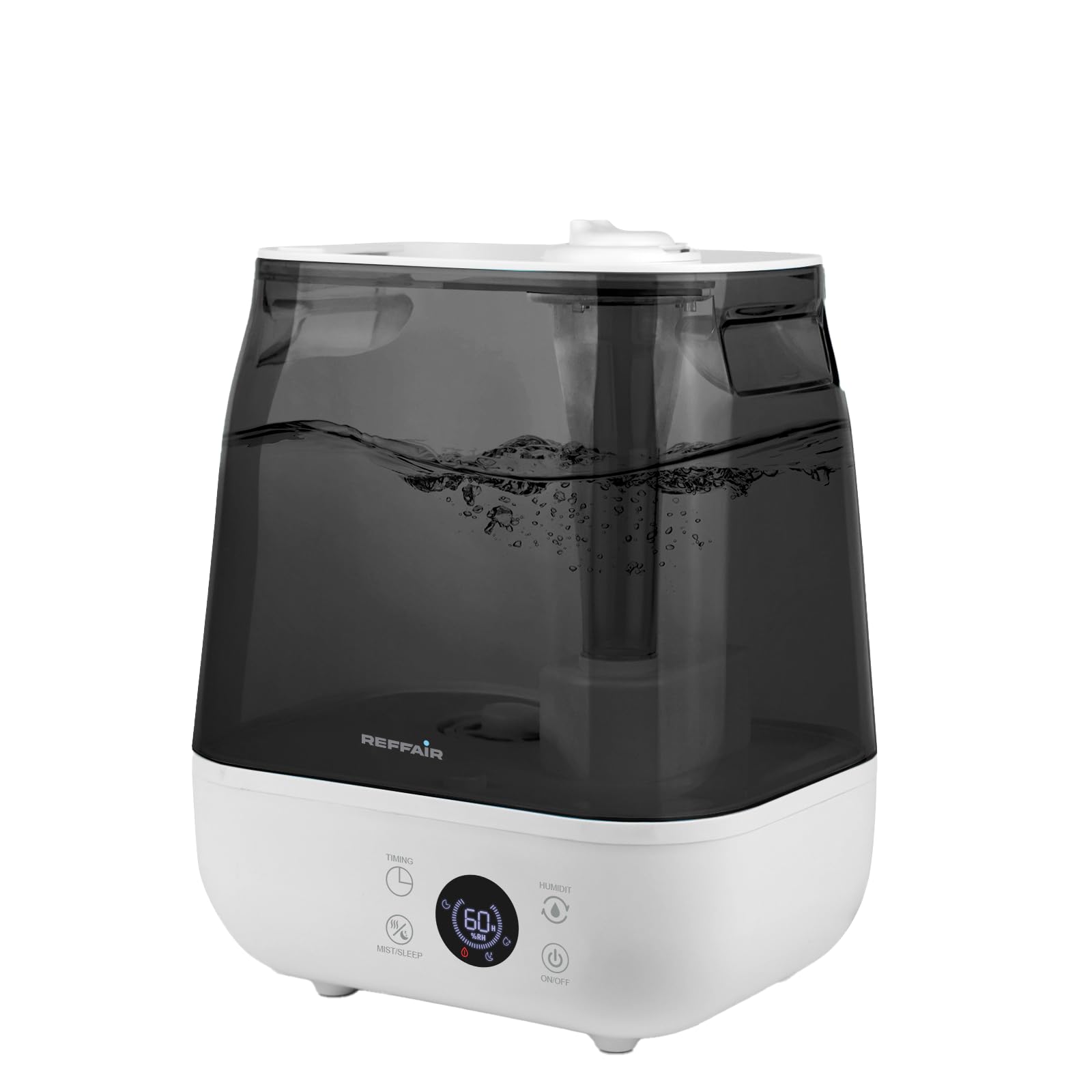 Reffair Caligo 500 Smart Ultrasonic Humidifier | Cool & Warm Mist With Timer Function  Work All Seasons | TopFill Design & Led