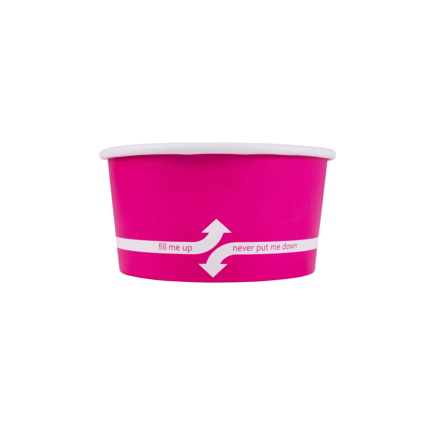 Karat [6Oz - 1000 Ct] Paper Ice Cream Cups For Hot/ Cold Food - Ideal For Ice Cream, Gelato, Yogurt And Snacks - Pink