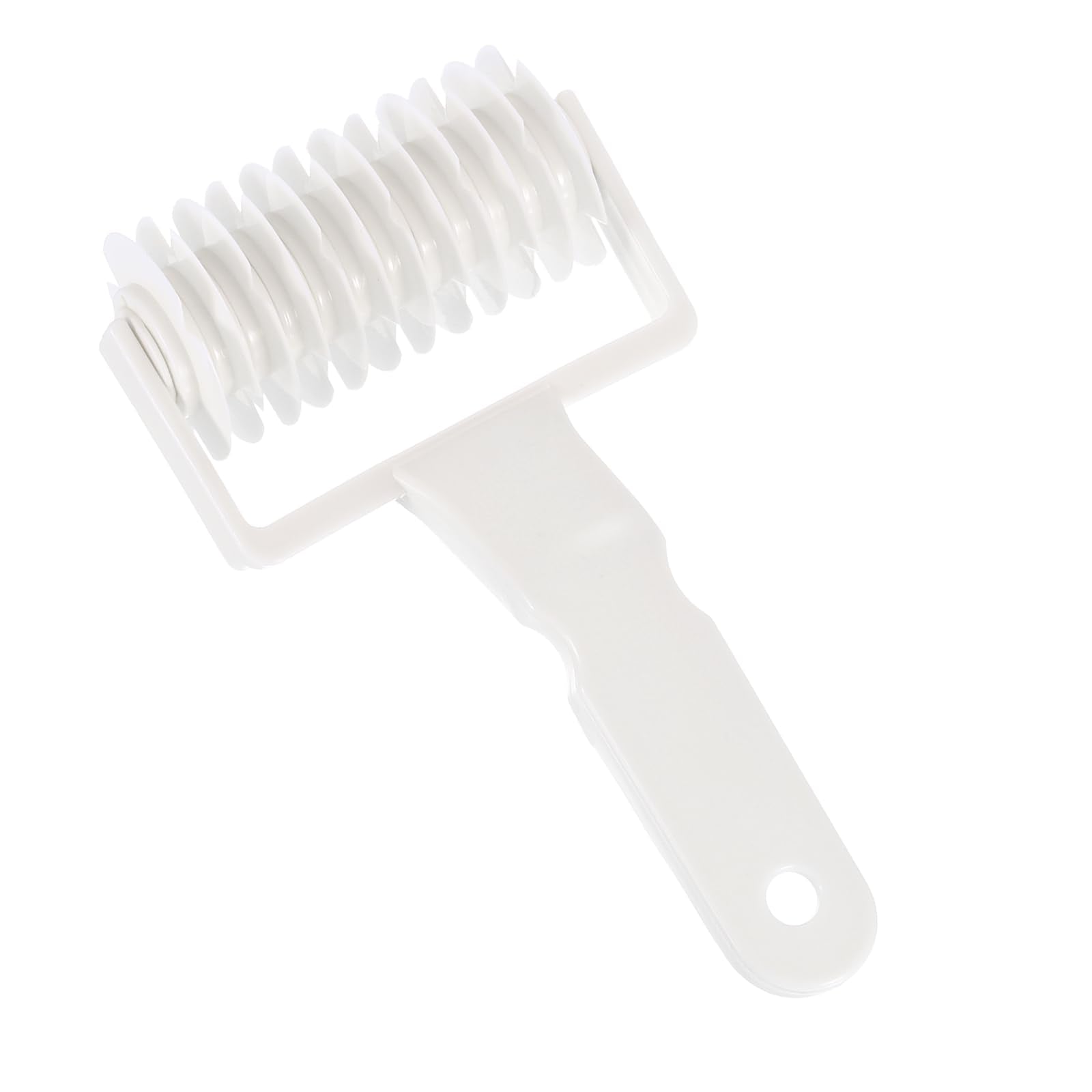 uxcell Pizza Dough Docker Roller, Plastic, White, 17 x 9 cm/6.7 x 3.5 inches, for Pizza, Cookie, Pie, Pastry, Bread