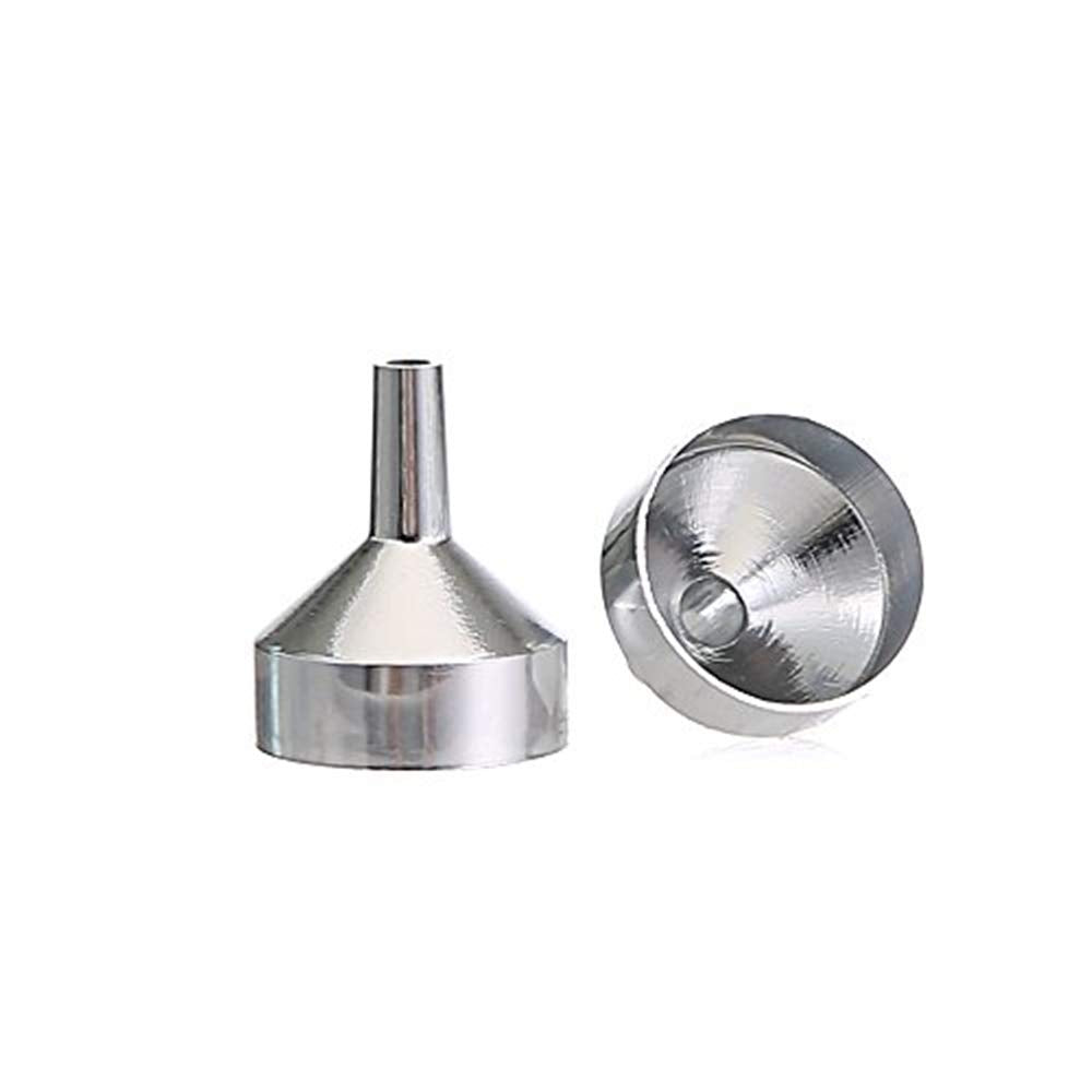 Ozxchixu (Tm) Silver Small Aluminum Metal Funnels For Filling Small Mini Bottles Or Containers (6)