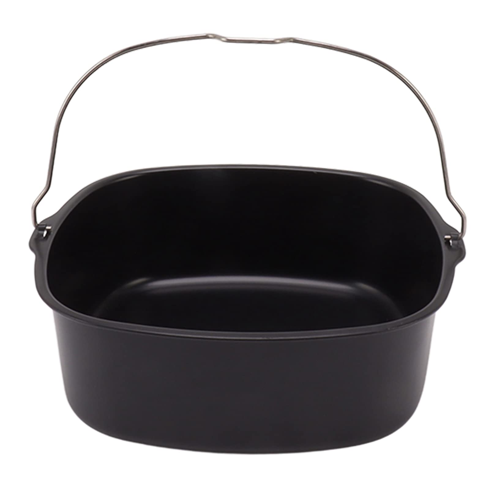 Air Fryer Cake Pan, Non Stick Air Fryer Cake Barrels Square Pizza Bread Baking Pan Fryer Accessories (7in)