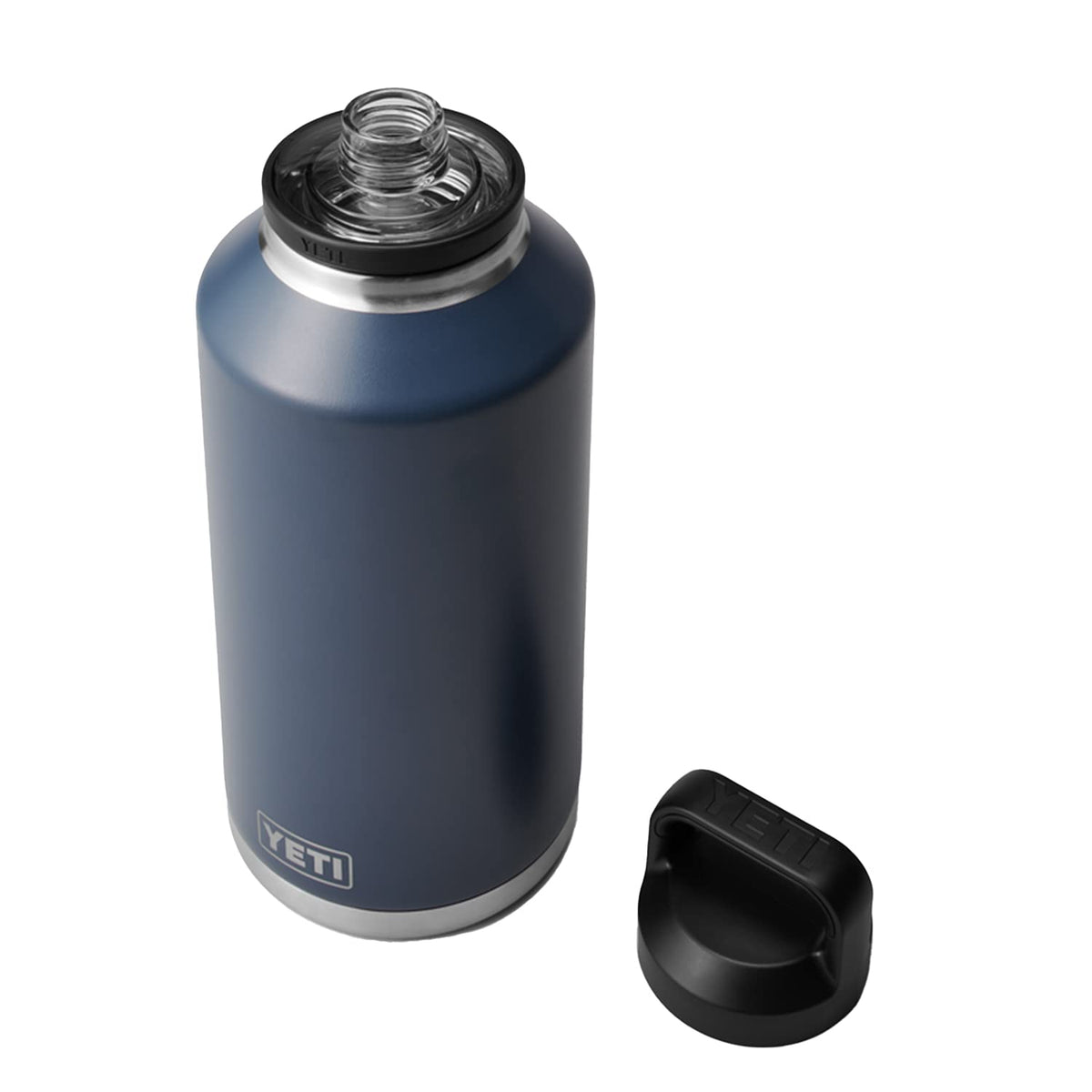 Yeti Rambler 64 Oz Bottle, Vacuum Insulated, Stainless Steel With Chug Cap, Navy