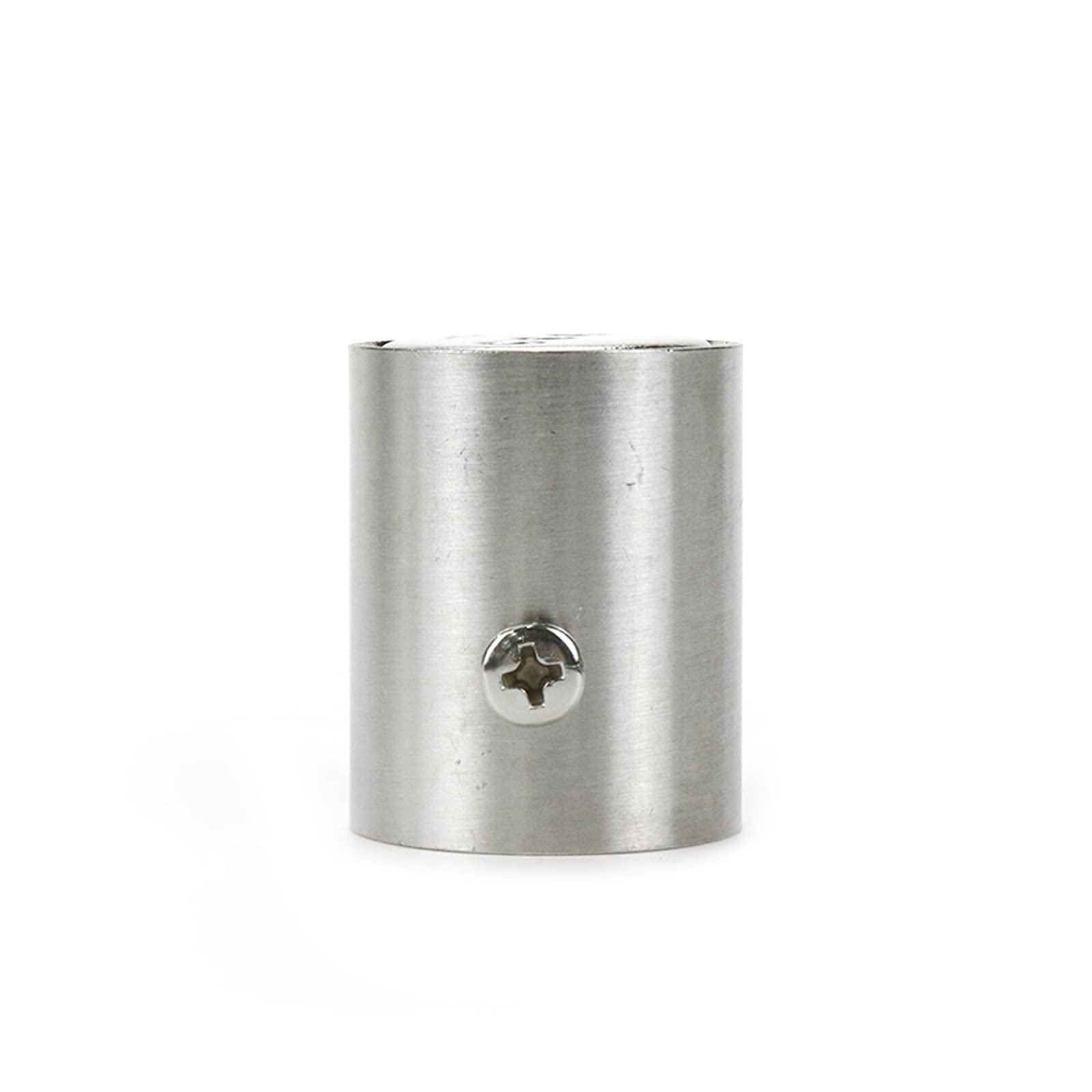 Rannb 4Pcs Closet Rod Bracket Fits 25Mm/1'' Rod Dia Stainless Steel Cylinder Shape Rod End Holders