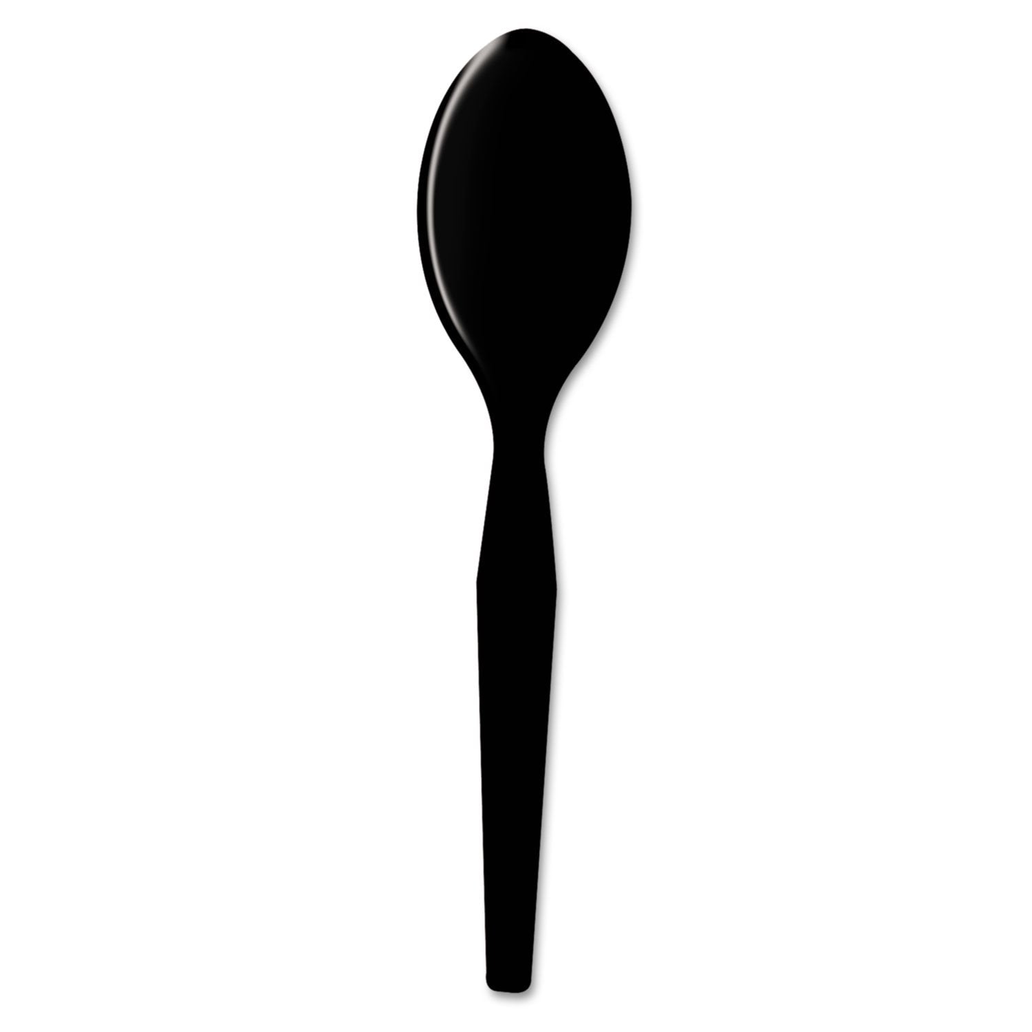 Dixie Tm517 Plastic Tableware,Medium Weight,Teaspoons,1000/Ct,Black