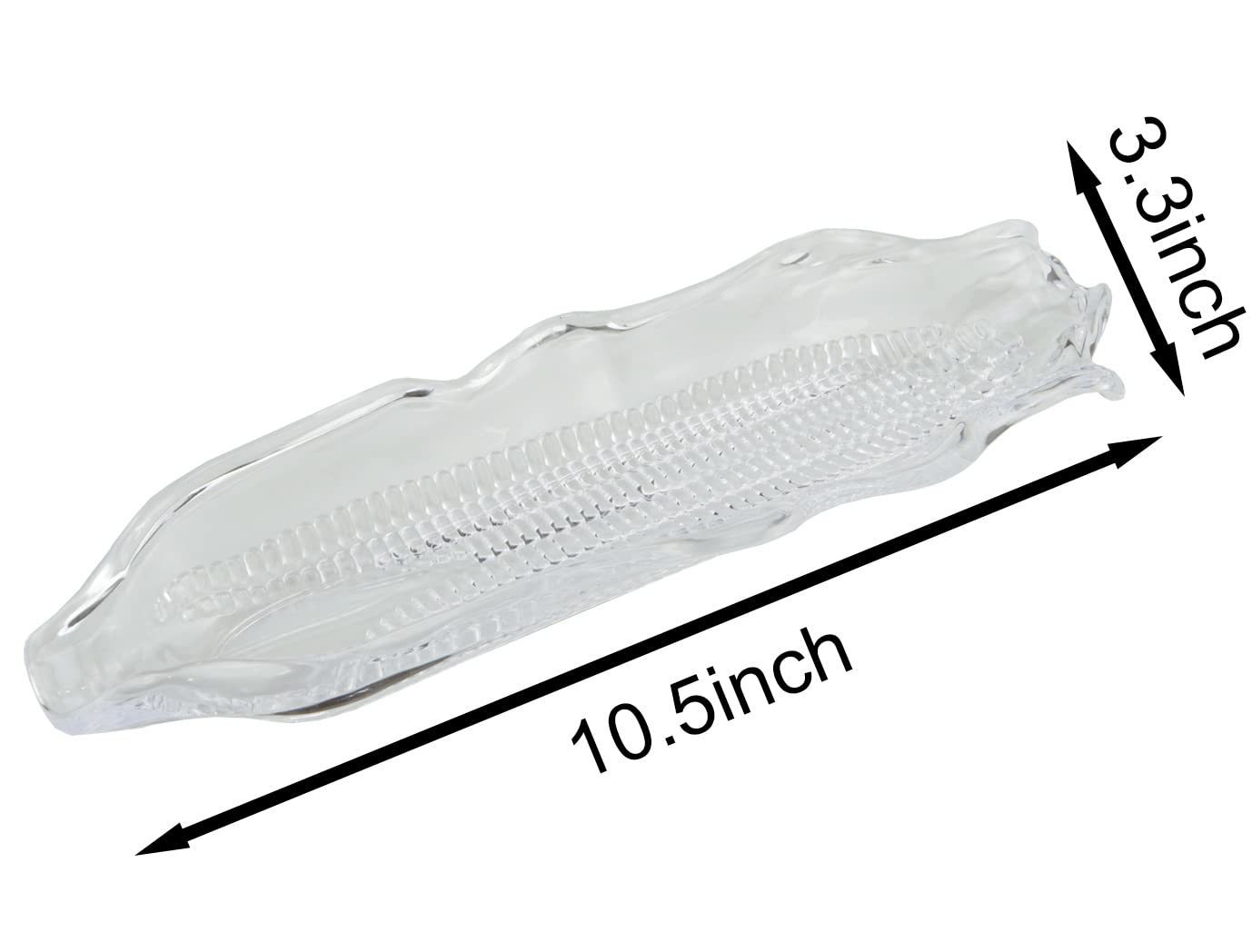 Xgng 6Pcs Transparent Plastic Corn Trays, Corn Dish, Cob Dinnerware, Suitable For Families Or Restaurants