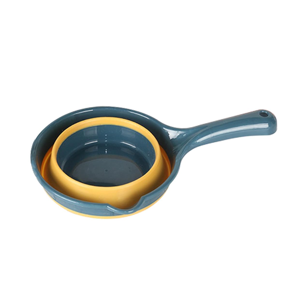 OSOLADY 2pcs Folding Long Handle Water Ladles Plastic Water Containers Multifunctional Scoops with Hanging for Kitchen Gardenin
