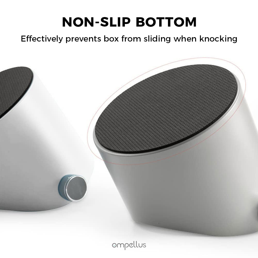 Ompellus Espresso Knock Box, Large Capacity & Non-Slip Base Coffee Knock Box, Barista Tools, Espresso Machine Accessories (Gray-