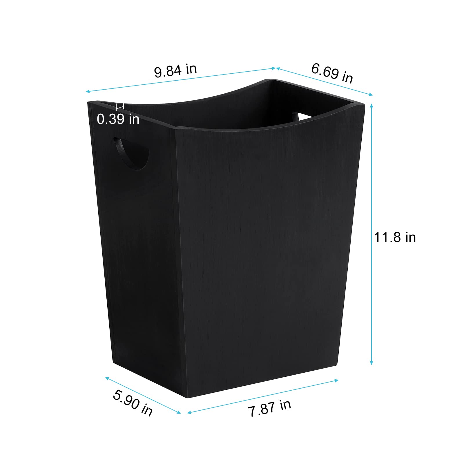 Mooace Small Trash Can, 2 Gallon Waste Basket With Handles, Bedroom Trash Basket Garbage Can For Bathroom, Living Room, Office