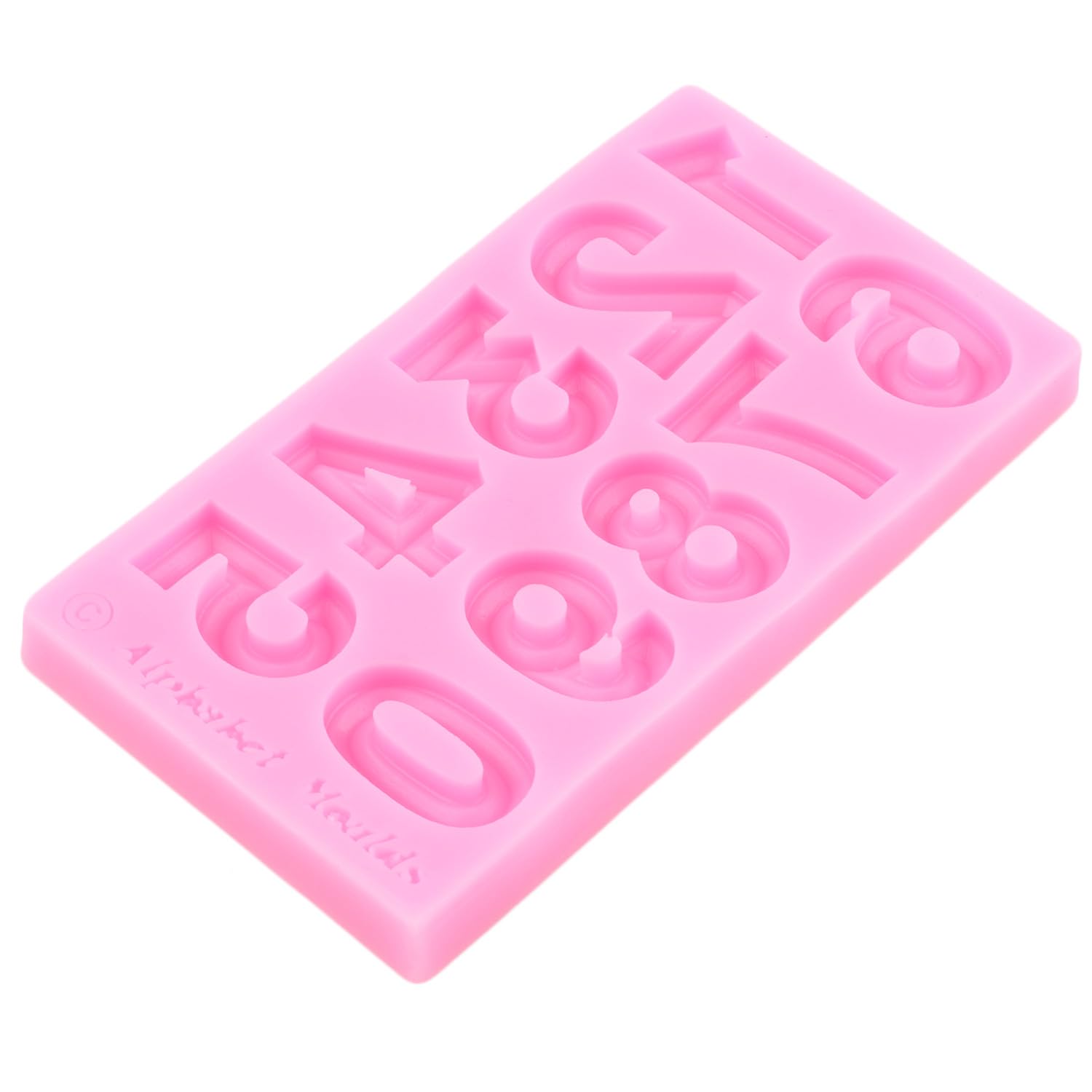 Zixiang Letter Silicone Molds Number Fondant Molds Uppercase Alphabet Letters Chocolate Molds For Sugar Cake Decorating Cupcake