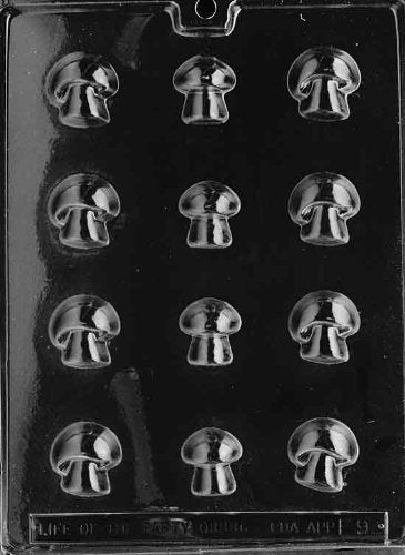 Preegle F009 3-Pk Mushroom Chocolate Candy Mold With Molding Instructions
