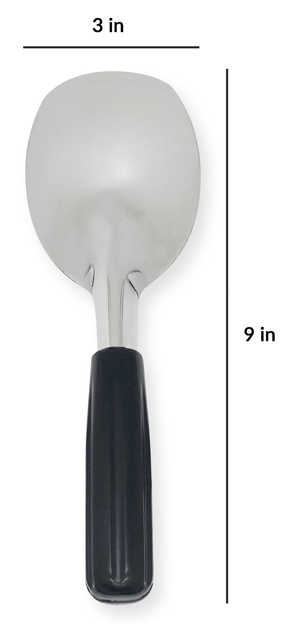 Hudson & Lane Ice Cream Scoop Spade - Stainless Steel Silver Handle