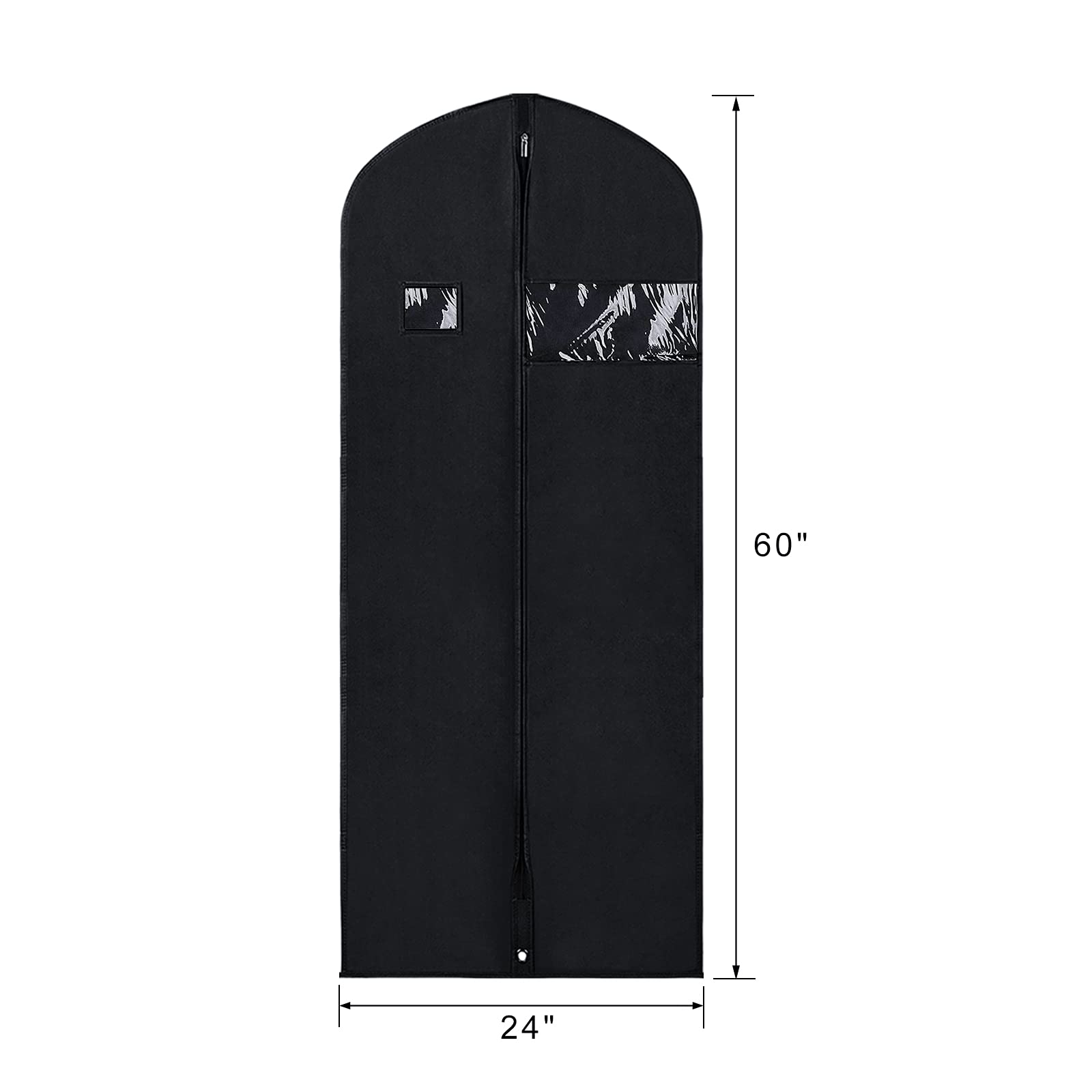 Syeeiex 60'' Garment Bags For Hanging Clothes(Set Of 8), Dress Bags For Gown, Garment Bag For Dresses Long, Dress Garment Bag Fo