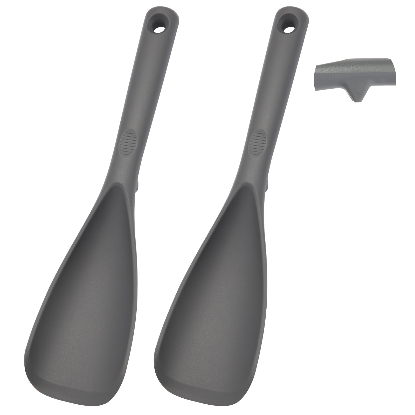 Seamless Design Cooking Spoon for Nonstick Cookware with Builtin Tool Rest