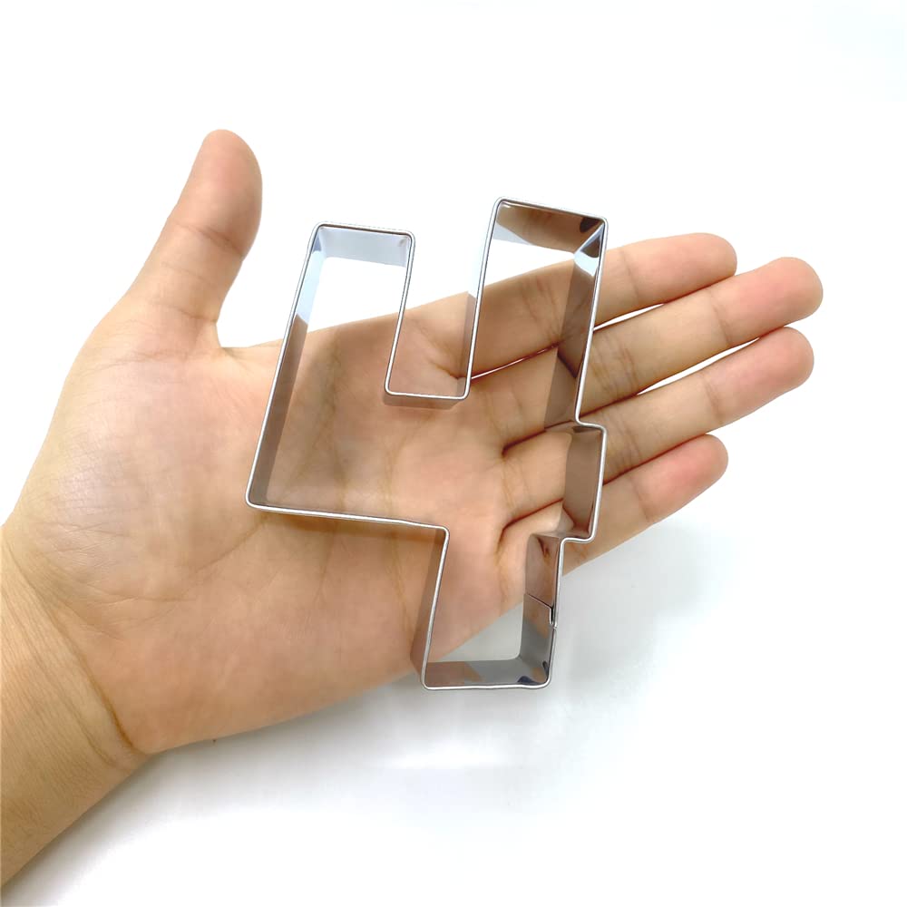 Liliao Number 4 Cookie Fondant Biscuit Cutter For Birthday/Anniversary/Special Day - 2.6 X 3.6 Inches - Stainless Steel