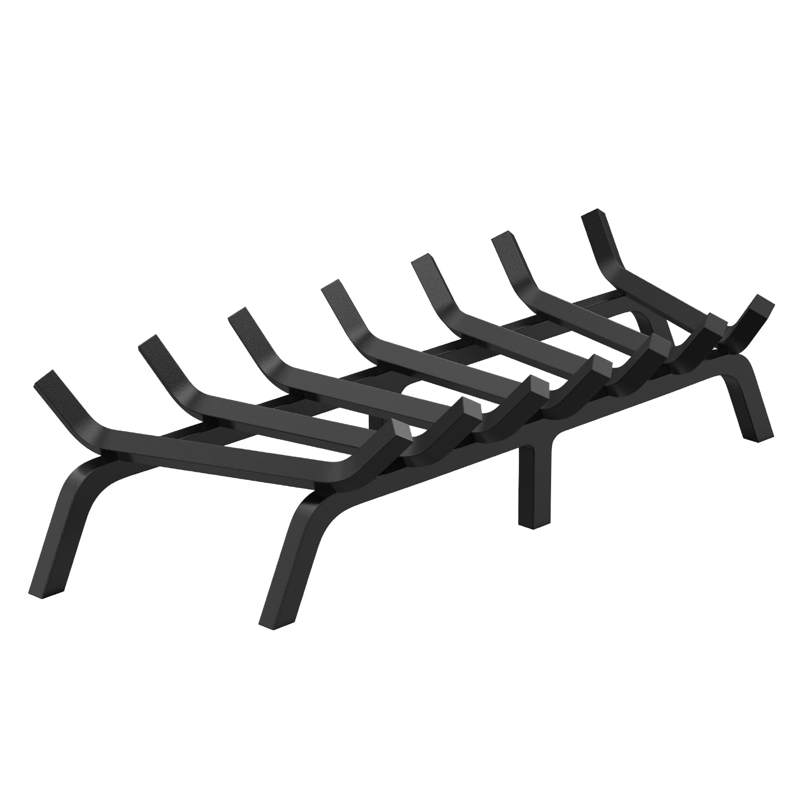 VEVOR Fireplace Grate, 30 inch Heavy Duty Fireplace Pit Grill Grate with 6 Support Legs, 3/4 Solid Powder-Coated Steel Bars, F