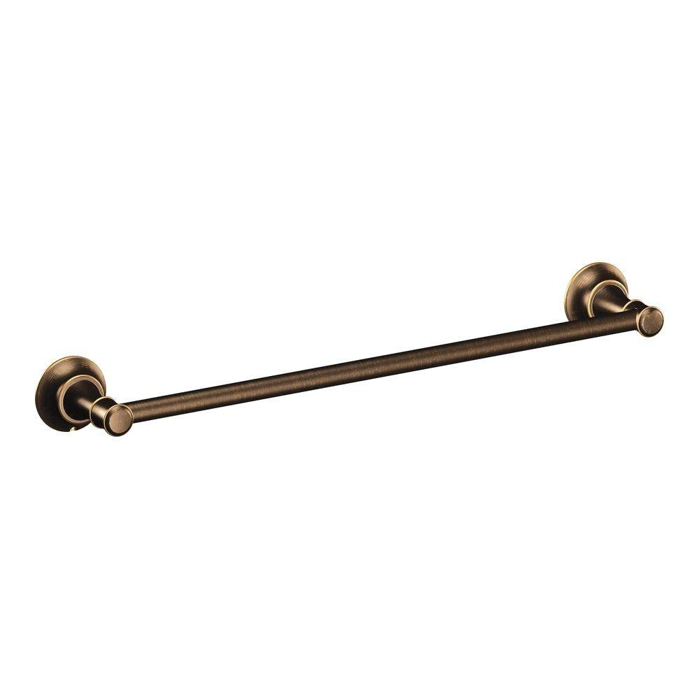 Moen Dn7918Brb Ashville 18-Inch Towel Bar, Mediterranean Bronze