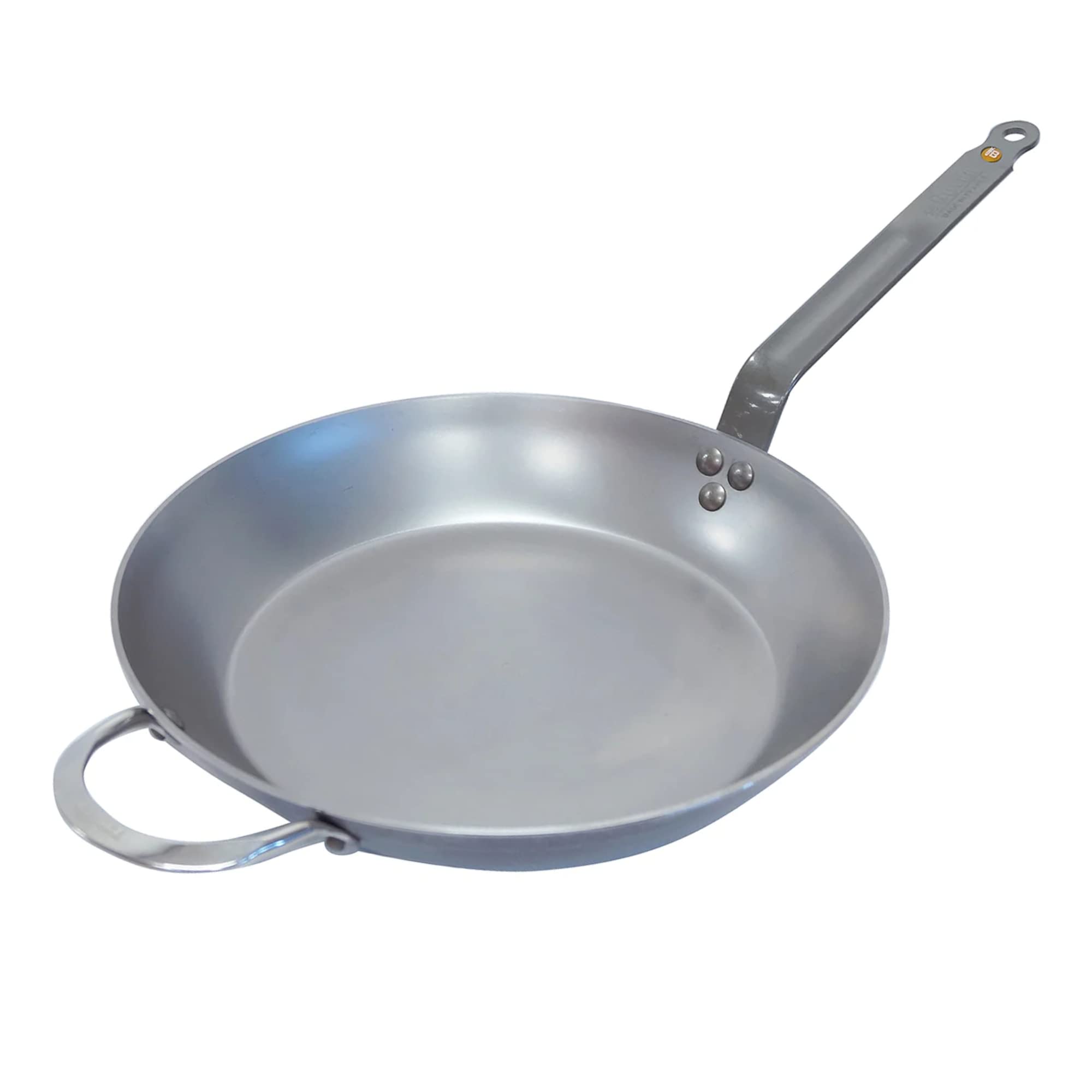 De Buyer Mineral B Carbon Steel Fry Pan - 12.5    - Ideal For Searing, Sauteing & Reheating - Naturally Nonstick - Made In Franc