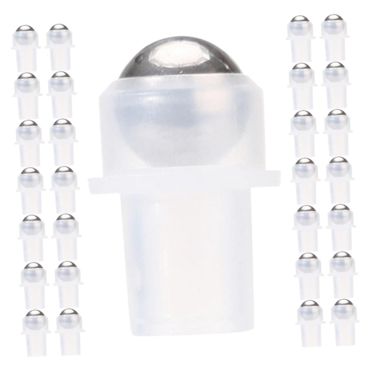 DEARMAMY 30pcs Essential Oil Roller Balls Perfume Bottle Rollers Replacement for Empty Perfume Bottles