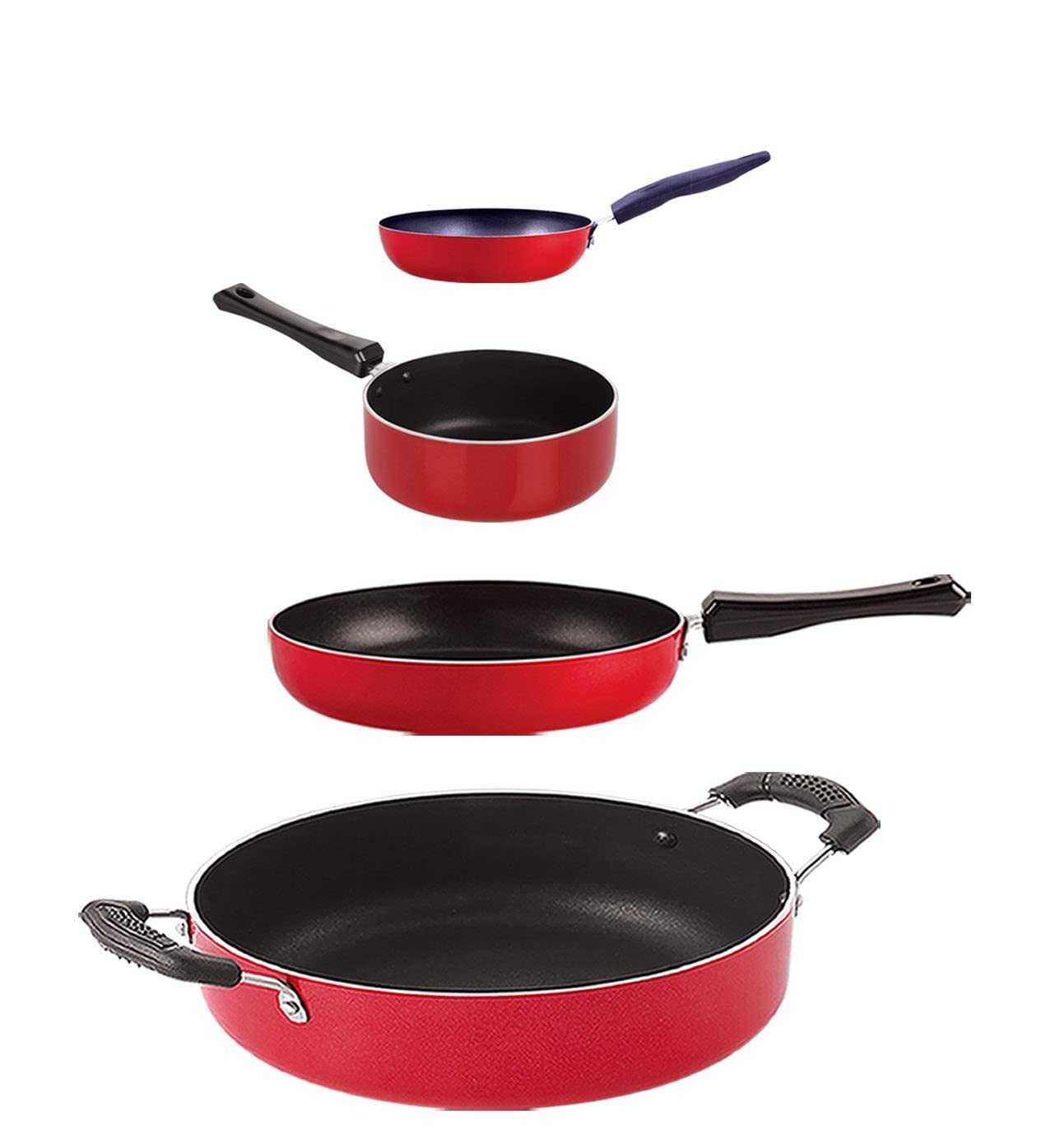 Nirlon Home Cooking Non Stick Cookware Set, 4 Piecesfp11_Sp(B)_Vg_Cs24