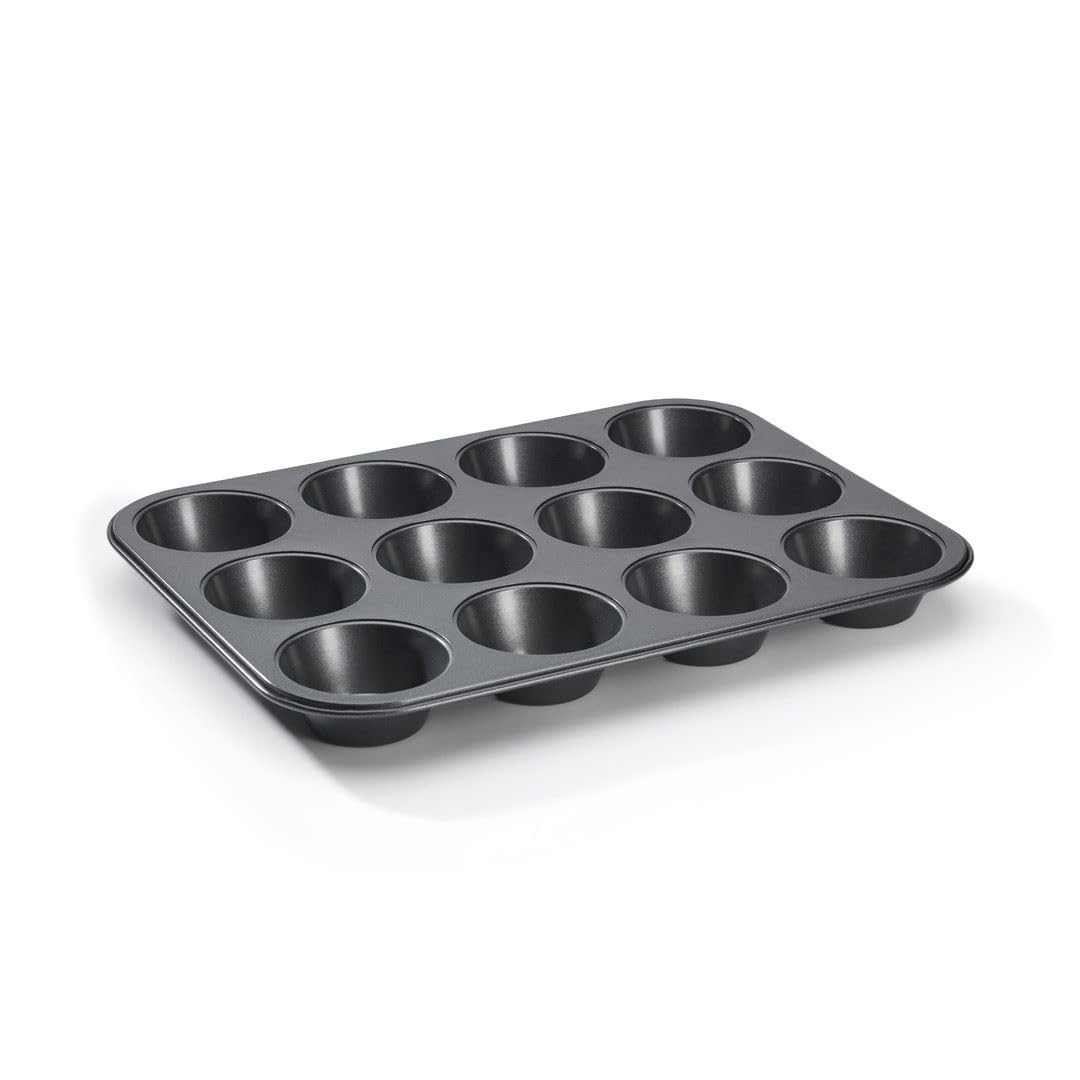 De Buyer Nonstick Muffin Mold - Bake Up To 12 Muffins & Cupcakes - Easy To Use & Clean - Pfoa Free