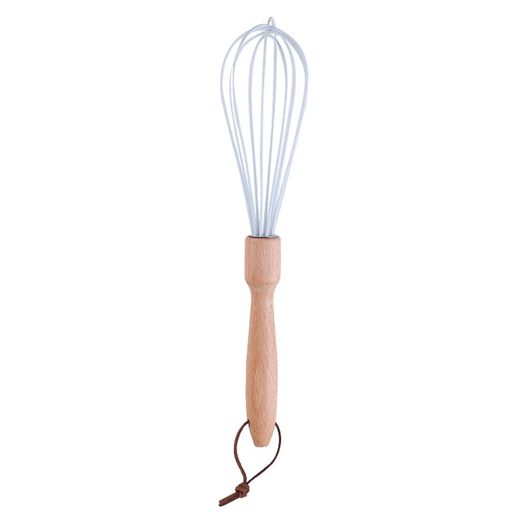 Ecomistiq Egg Beater Whisk Hand Blender Mixer Cake Beech Baking Tool Large Grey | Cooking Utensils Kitchen Tools & Gadgets Kitch