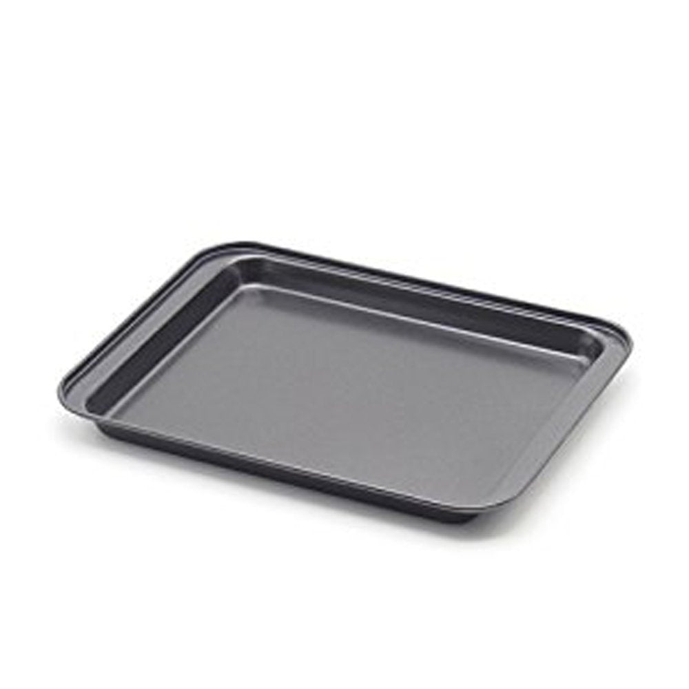 SS&CC Nonstick Baking Sheets Set of 2 - 9.5"x7.1" Carbon Steel Gray Cookie Trays for Toaster Oven