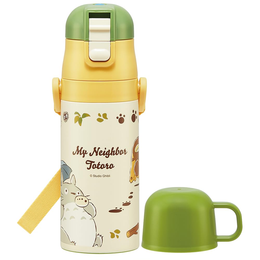 Skater SKDC3A Childrens Friendly, Lightweight, Stainless Steel, 2Way Water Bottle, 11.8 fl oz (350 ml), My Neighbor Totoro Ca