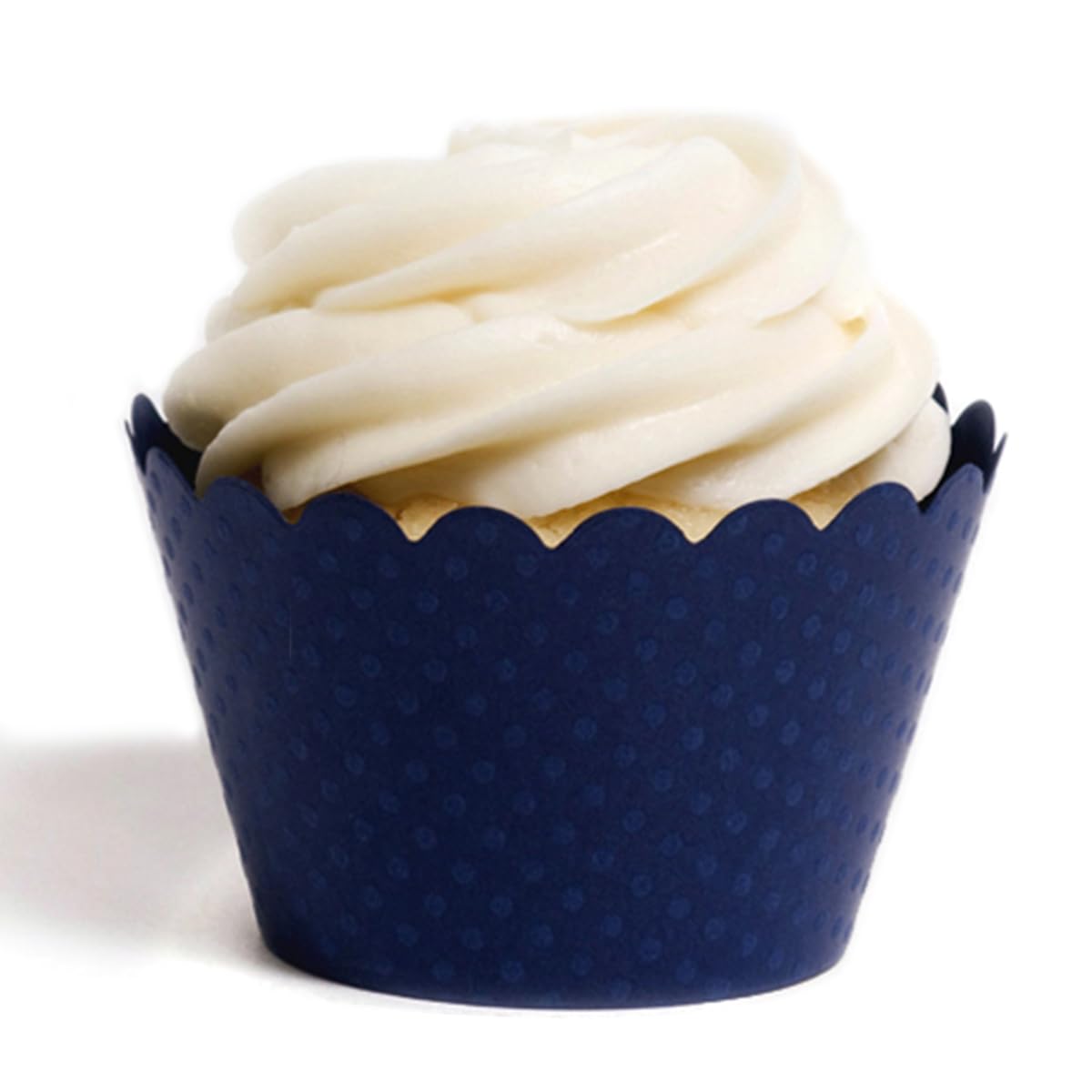 Dress My Cupcake Standard Navy Blue Cupcake Wrappers  Set of 100
