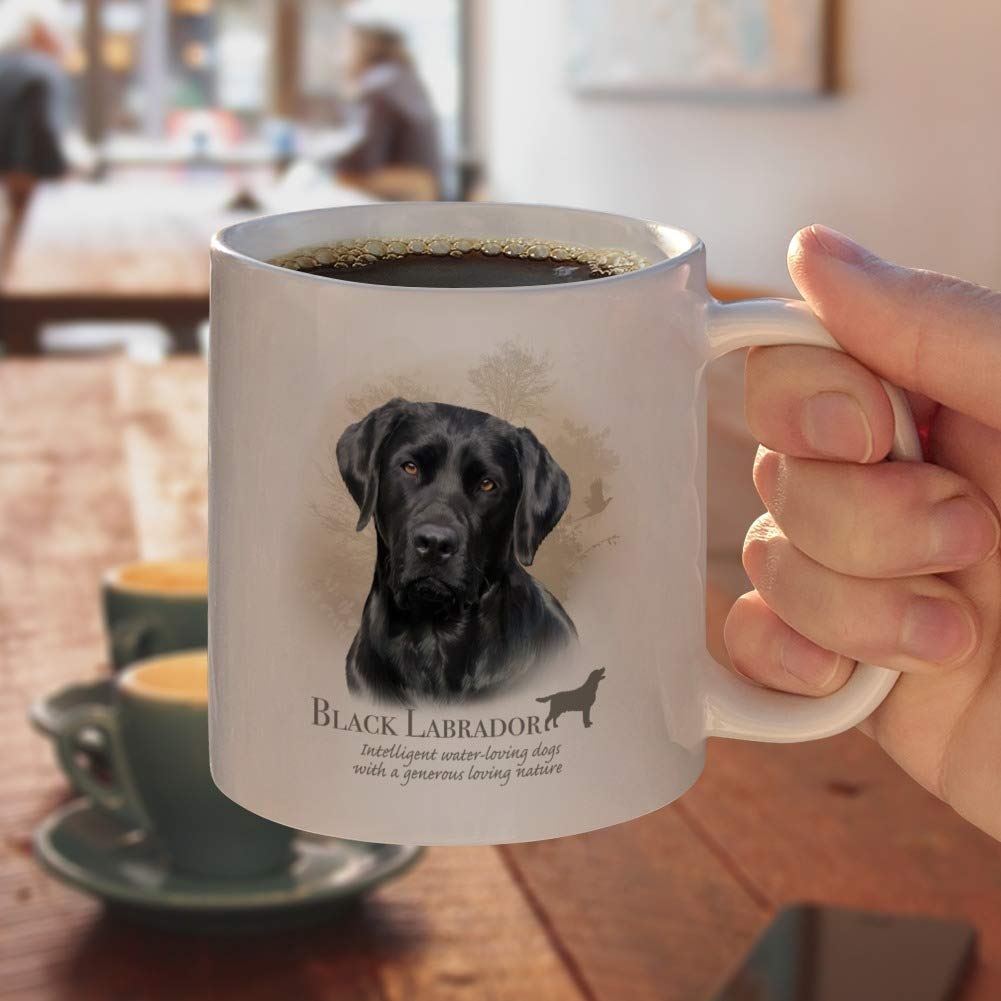 Graphics & More Black Lab Labrador Dog Breed Ceramic Coffee Mug, Novelty Gift Mugs For Coffee, Tea And Hot Drinks, 11Oz, White