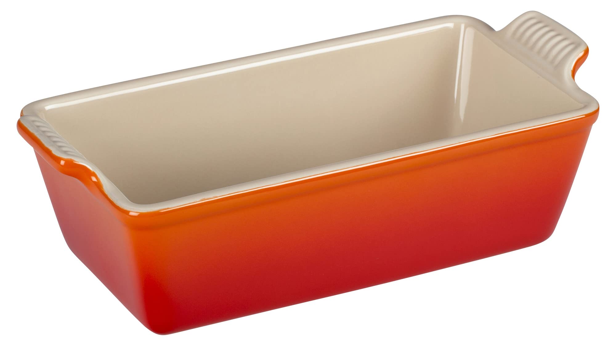 Le Creuset Stoneware Heritage Loaf Pan, 9'' X 5'' X 3'' (1.5 Qt.), Flame