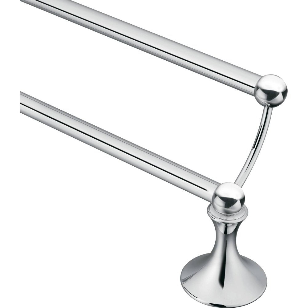 Moen Dn7722Ch Lounge 24-Inch Bathroom Double Towel Bar, Chrome