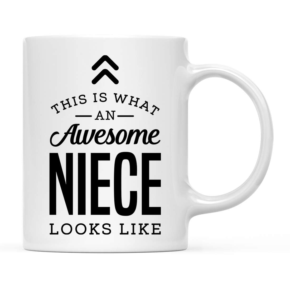 Andaz Press 11oz. Ceramic Coffee Tea Mug Gift, This is What an Awesome Niece Looks Like, 1-Pack, Birthday Gift Ideas Coworker Hi